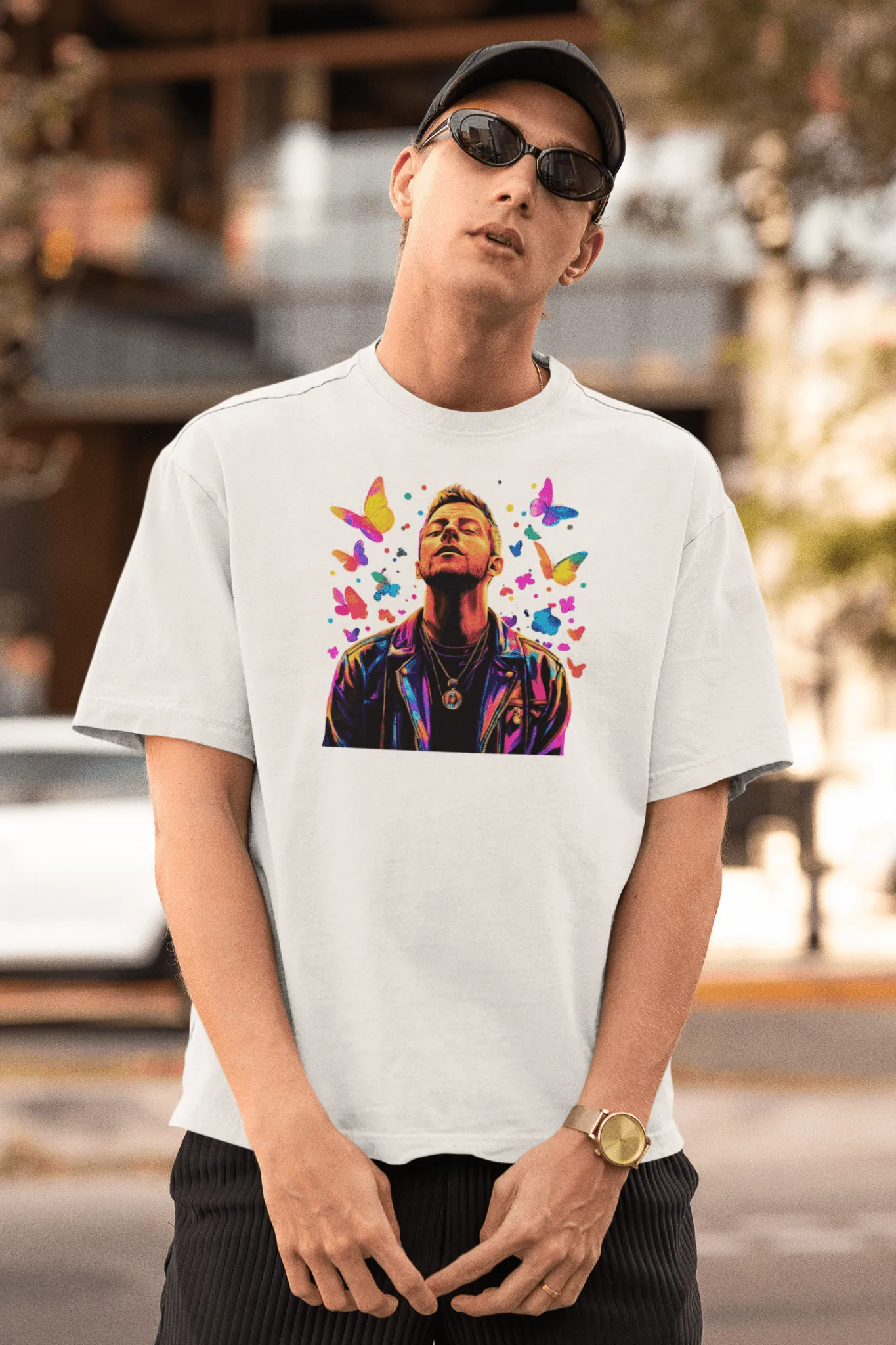 Premium Oversize Coldplay Concert T-Shirt - French Terry Cotton 240 GSM - alternate view