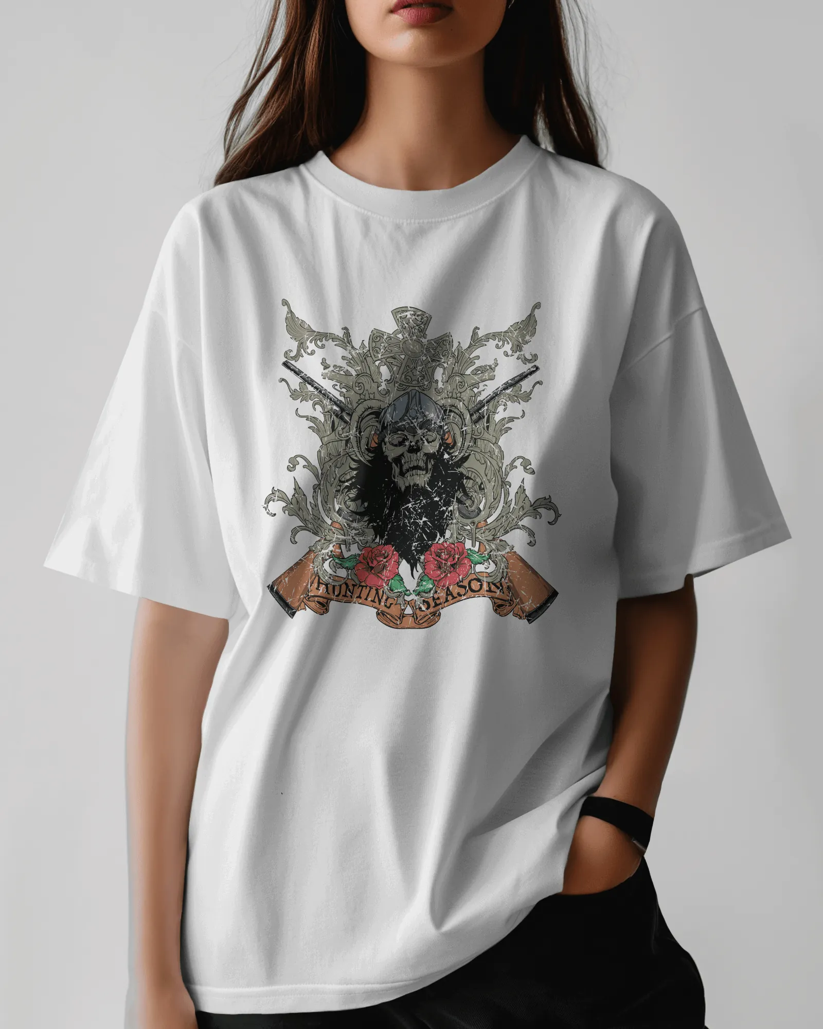 ['Premium Oversize Hunting Season Skull Gothic T-shirt by YORD (T-Shirts) - photo 1 of 10', 'Premium Oversize Hunting Season Skull Gothic T-shirt by YORD (T-Shirts) - photo 2 of 10', 'Premium Oversize Hunting Season Skull Gothic T-shirt by YORD (T-Shirts) - photo 3 of 10', 'Premium Oversize Hunting Season Skull Gothic T-shirt by YORD (T-Shirts) - photo 4 of 10', 'Premium Oversize Hunting Season Skull Gothic T-shirt by YORD (T-Shirts) - photo 5 of 10', 'Premium Oversize Hunting Season Skull Gothic T-shirt by