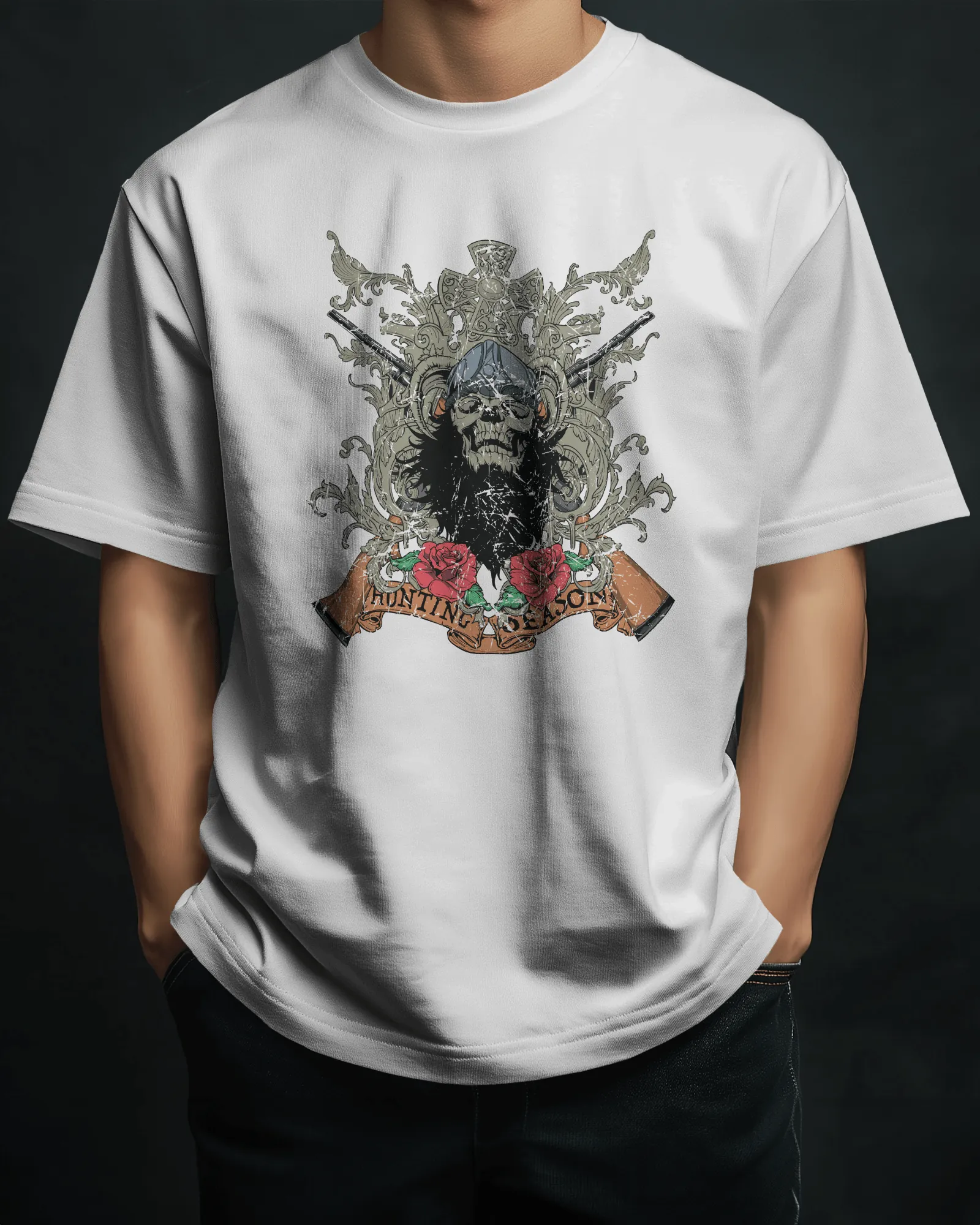 ['Premium Oversize Hunting Season Skull Gothic T-shirt by YORD (T-Shirts) - photo 1 of 10', 'Premium Oversize Hunting Season Skull Gothic T-shirt by YORD (T-Shirts) - photo 2 of 10', 'Premium Oversize Hunting Season Skull Gothic T-shirt by YORD (T-Shirts) - photo 3 of 10', 'Premium Oversize Hunting Season Skull Gothic T-shirt by YORD (T-Shirts) - photo 4 of 10', 'Premium Oversize Hunting Season Skull Gothic T-shirt by YORD (T-Shirts) - photo 5 of 10', 'Premium Oversize Hunting Season Skull Gothic T-shirt by