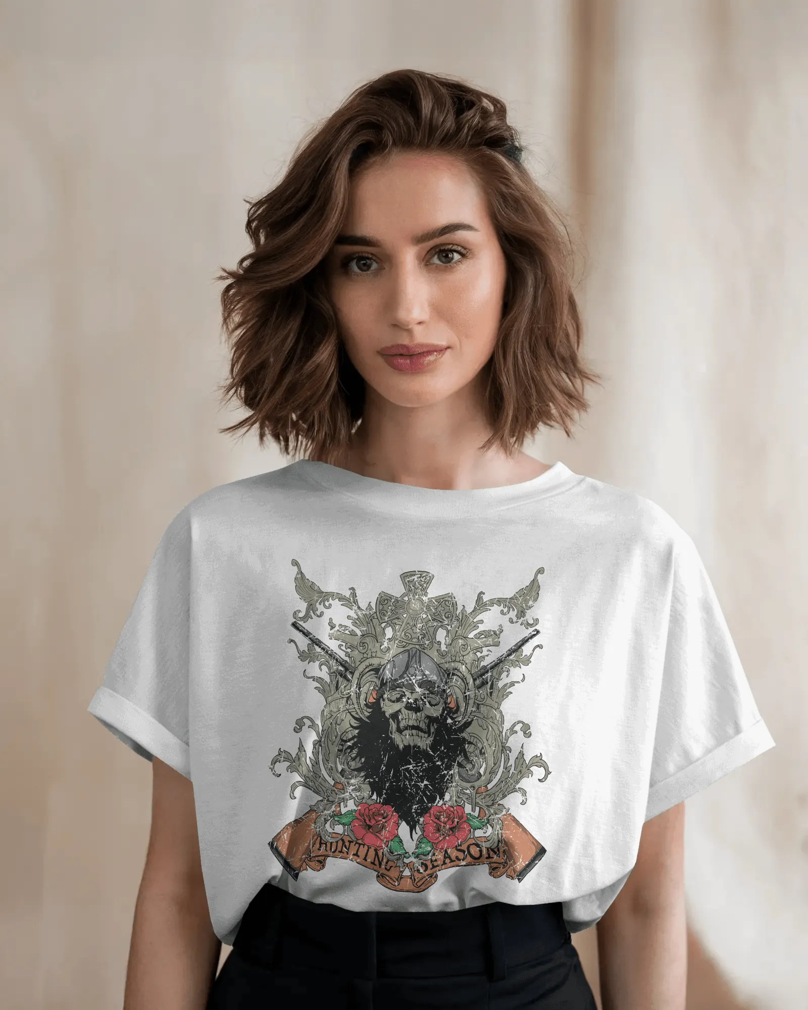 ['Premium Oversize Hunting Season Skull Gothic T-shirt by YORD (T-Shirts) - photo 1 of 10', 'Premium Oversize Hunting Season Skull Gothic T-shirt by YORD (T-Shirts) - photo 2 of 10', 'Premium Oversize Hunting Season Skull Gothic T-shirt by YORD (T-Shirts) - photo 3 of 10', 'Premium Oversize Hunting Season Skull Gothic T-shirt by YORD (T-Shirts) - photo 4 of 10', 'Premium Oversize Hunting Season Skull Gothic T-shirt by YORD (T-Shirts) - photo 5 of 10', 'Premium Oversize Hunting Season Skull Gothic T-shirt by