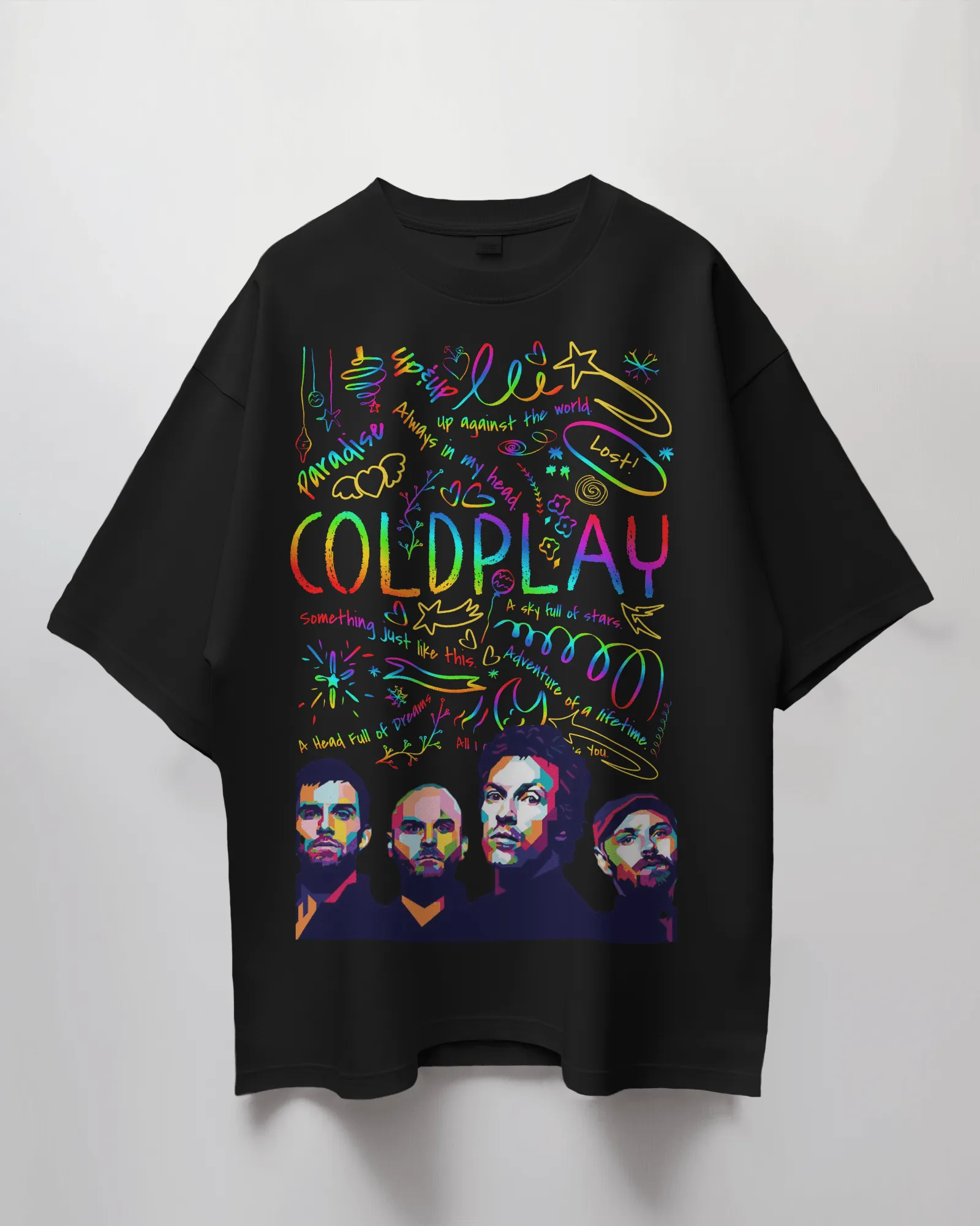 ['Premium Oversized Coldplay Concert T-Shirt - French Terry Cotton 240 GSM by YORD (T-Shirts) - photo 1 of 8', 'Premium Oversized Coldplay Concert T-Shirt - French Terry Cotton 240 GSM by YORD (T-Shirts) - photo 2 of 8', 'Premium Oversized Coldplay Concert T-Shirt - French Terry Cotton 240 GSM by YORD (T-Shirts) - photo 3 of 8', 'Premium Oversized Coldplay Concert T-Shirt - French Terry Cotton 240 GSM by YORD (T-Shirts) - photo 4 of 8', 'Premium Oversized Coldplay Concert T-Shirt - French Terry Cotton 240 G