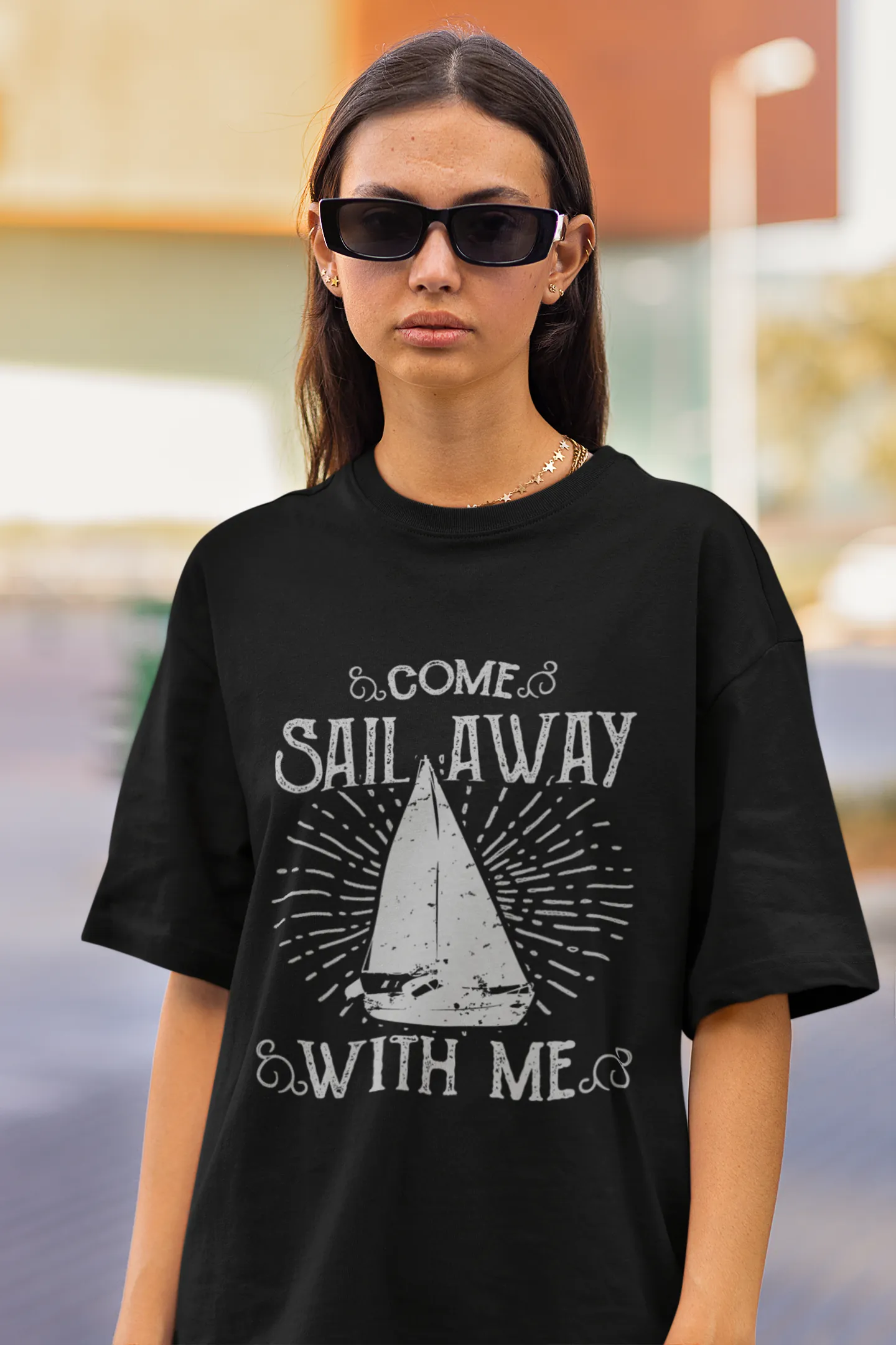 ["Premium Oversized 'Come Sail Away With Me' Nautical T-shirt by YORD (T-Shirts) - photo 1 of 12", "Premium Oversized 'Come Sail Away With Me' Nautical T-shirt by YORD (T-Shirts) - photo 2 of 12", "Premium Oversized 'Come Sail Away With Me' Nautical T-shirt by YORD (T-Shirts) - photo 3 of 12", "Premium Oversized 'Come Sail Away With Me' Nautical T-shirt by YORD (T-Shirts) - photo 4 of 12", "Premium Oversized 'Come Sail Away With Me' Nautical T-shirt by YORD (T-Shirts) - photo 5 of 12", "Premium Oversized 'C