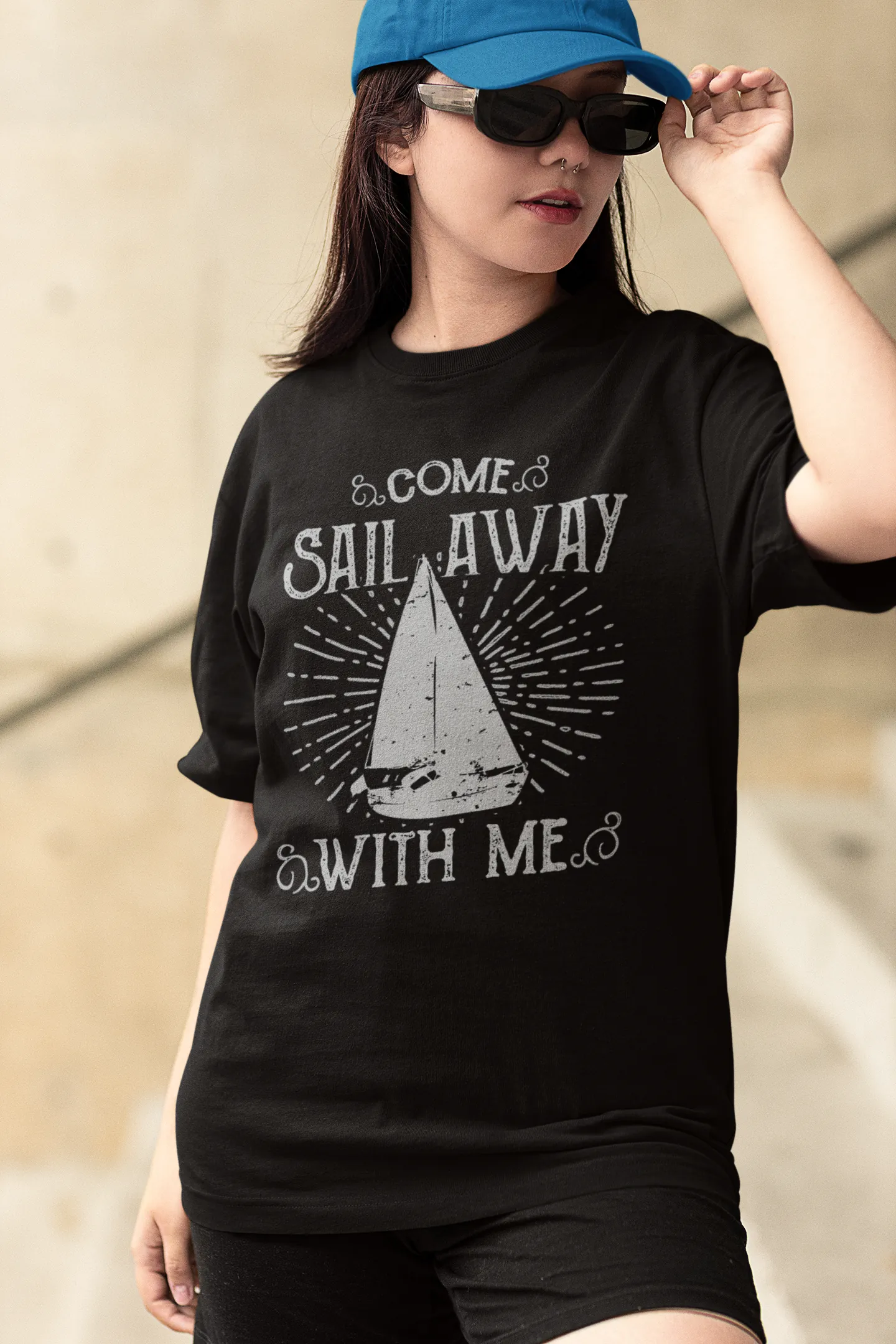 ["Premium Oversized 'Come Sail Away With Me' Nautical T-shirt by YORD (T-Shirts) - photo 1 of 12", "Premium Oversized 'Come Sail Away With Me' Nautical T-shirt by YORD (T-Shirts) - photo 2 of 12", "Premium Oversized 'Come Sail Away With Me' Nautical T-shirt by YORD (T-Shirts) - photo 3 of 12", "Premium Oversized 'Come Sail Away With Me' Nautical T-shirt by YORD (T-Shirts) - photo 4 of 12", "Premium Oversized 'Come Sail Away With Me' Nautical T-shirt by YORD (T-Shirts) - photo 5 of 12", "Premium Oversized 'C