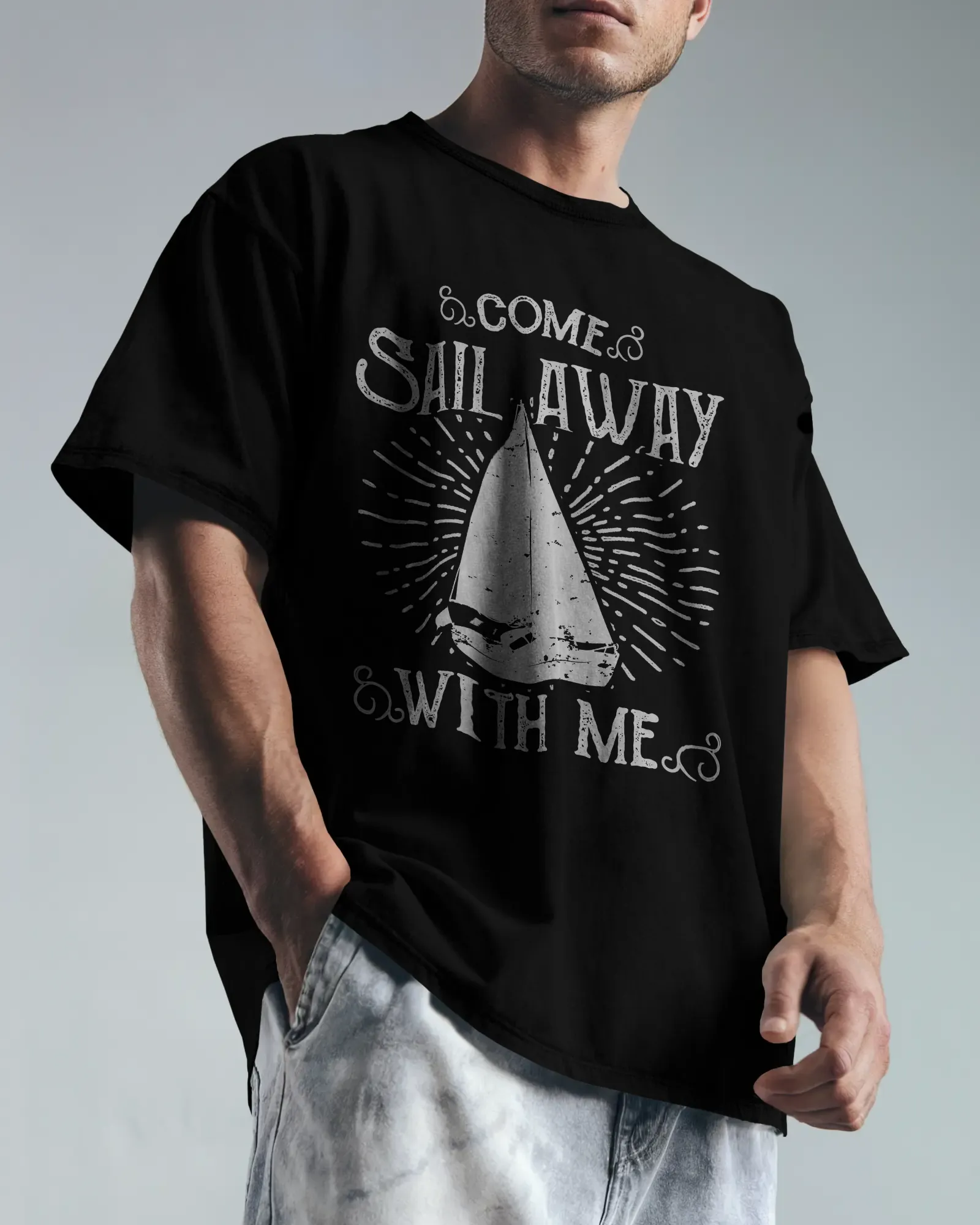 ["Premium Oversized 'Come Sail Away With Me' Nautical T-shirt by YORD (T-Shirts) - photo 1 of 12", "Premium Oversized 'Come Sail Away With Me' Nautical T-shirt by YORD (T-Shirts) - photo 2 of 12", "Premium Oversized 'Come Sail Away With Me' Nautical T-shirt by YORD (T-Shirts) - photo 3 of 12", "Premium Oversized 'Come Sail Away With Me' Nautical T-shirt by YORD (T-Shirts) - photo 4 of 12", "Premium Oversized 'Come Sail Away With Me' Nautical T-shirt by YORD (T-Shirts) - photo 5 of 12", "Premium Oversized 'C