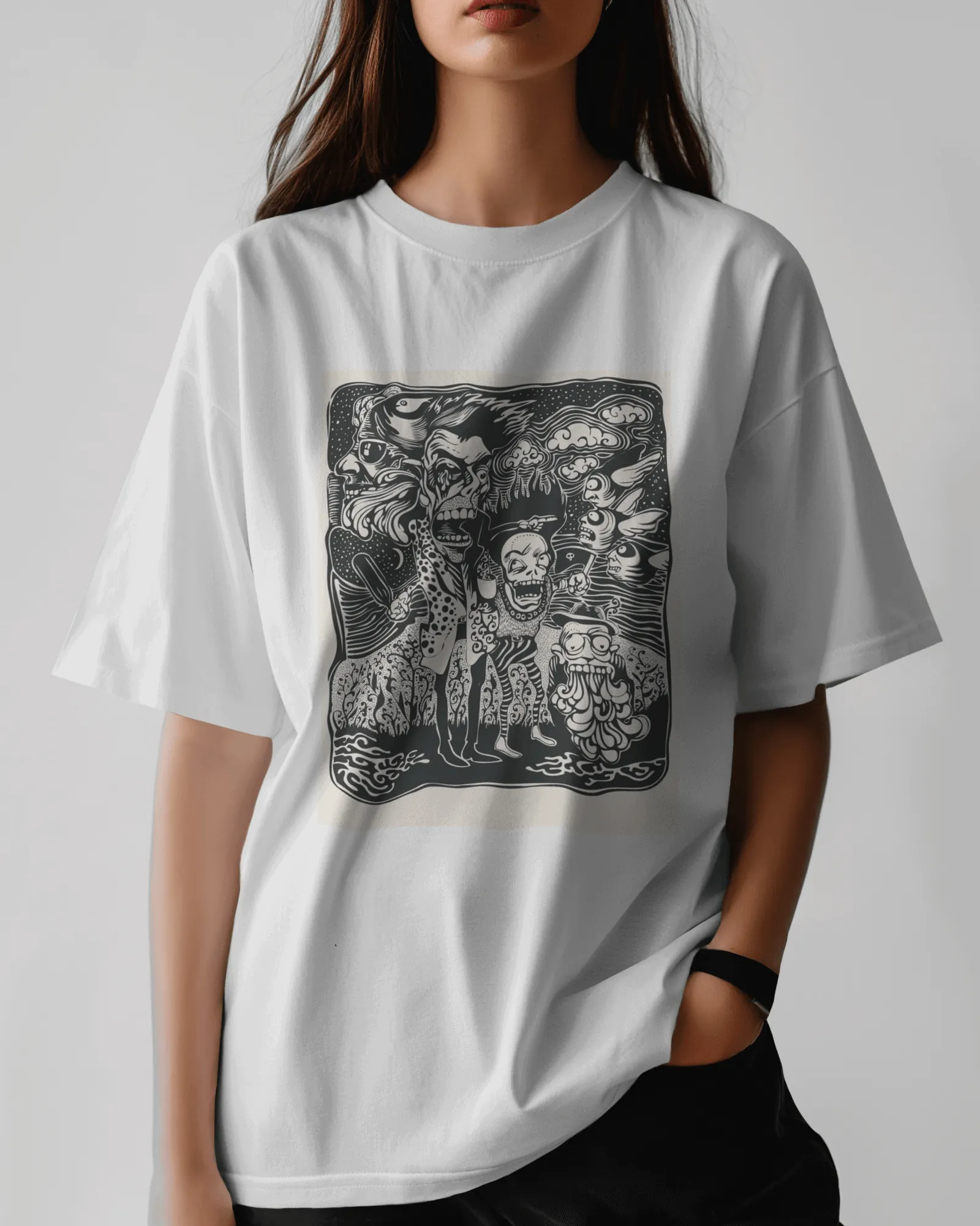['Premium Oversized Horror Ghoul Squad Graphic T-Shirt by YORD (T-Shirts) - photo 1 of 11', 'Premium Oversized Horror Ghoul Squad Graphic T-Shirt by YORD (T-Shirts) - photo 2 of 11', 'Premium Oversized Horror Ghoul Squad Graphic T-Shirt by YORD (T-Shirts) - photo 3 of 11', 'Premium Oversized Horror Ghoul Squad Graphic T-Shirt by YORD (T-Shirts) - photo 4 of 11', 'Premium Oversized Horror Ghoul Squad Graphic T-Shirt by YORD (T-Shirts) - photo 5 of 11', 'Premium Oversized Horror Ghoul Squad Graphic T-Shirt by