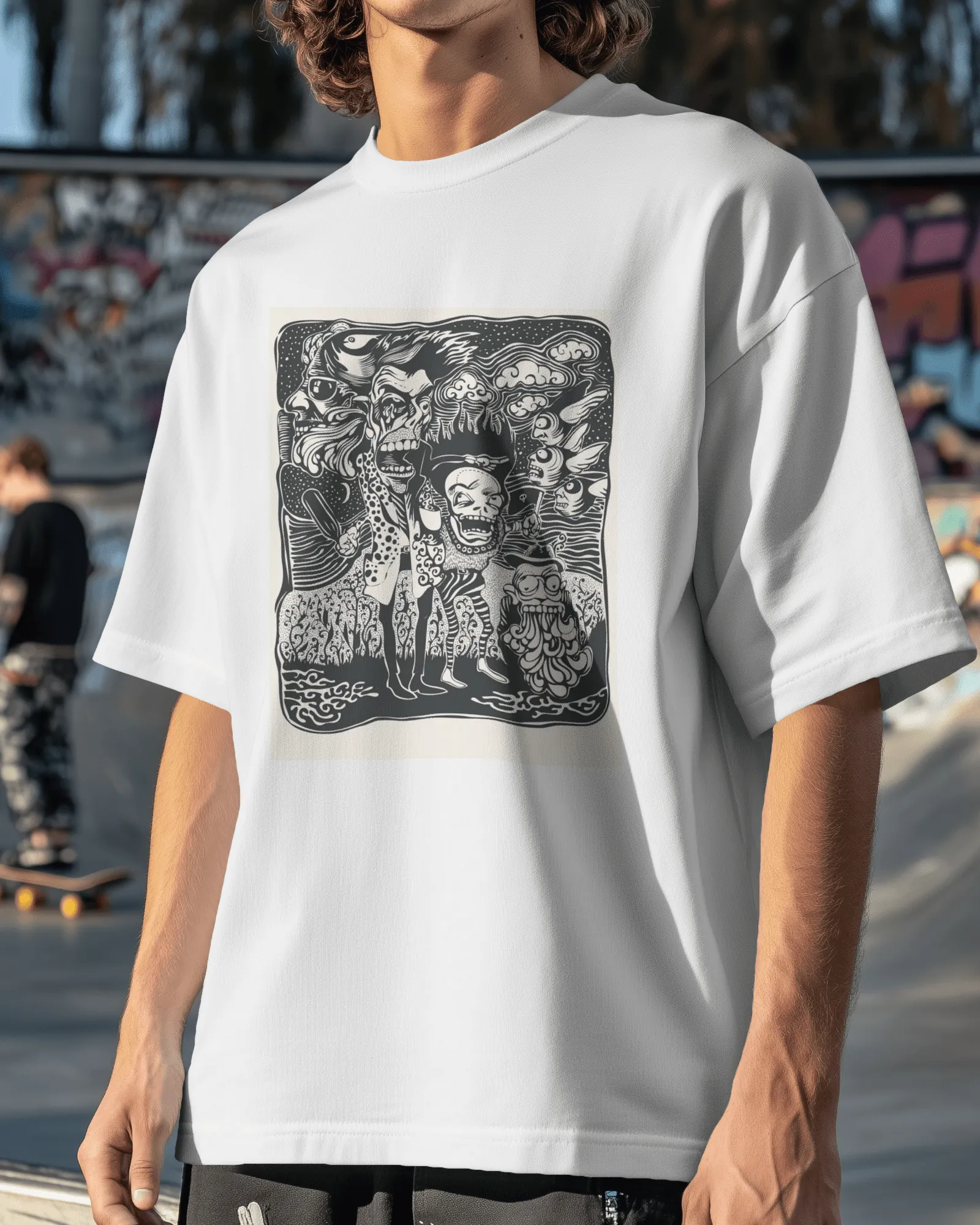 ['Premium Oversized Horror Ghoul Squad Graphic T-Shirt by YORD (T-Shirts) - photo 1 of 11', 'Premium Oversized Horror Ghoul Squad Graphic T-Shirt by YORD (T-Shirts) - photo 2 of 11', 'Premium Oversized Horror Ghoul Squad Graphic T-Shirt by YORD (T-Shirts) - photo 3 of 11', 'Premium Oversized Horror Ghoul Squad Graphic T-Shirt by YORD (T-Shirts) - photo 4 of 11', 'Premium Oversized Horror Ghoul Squad Graphic T-Shirt by YORD (T-Shirts) - photo 5 of 11', 'Premium Oversized Horror Ghoul Squad Graphic T-Shirt by
