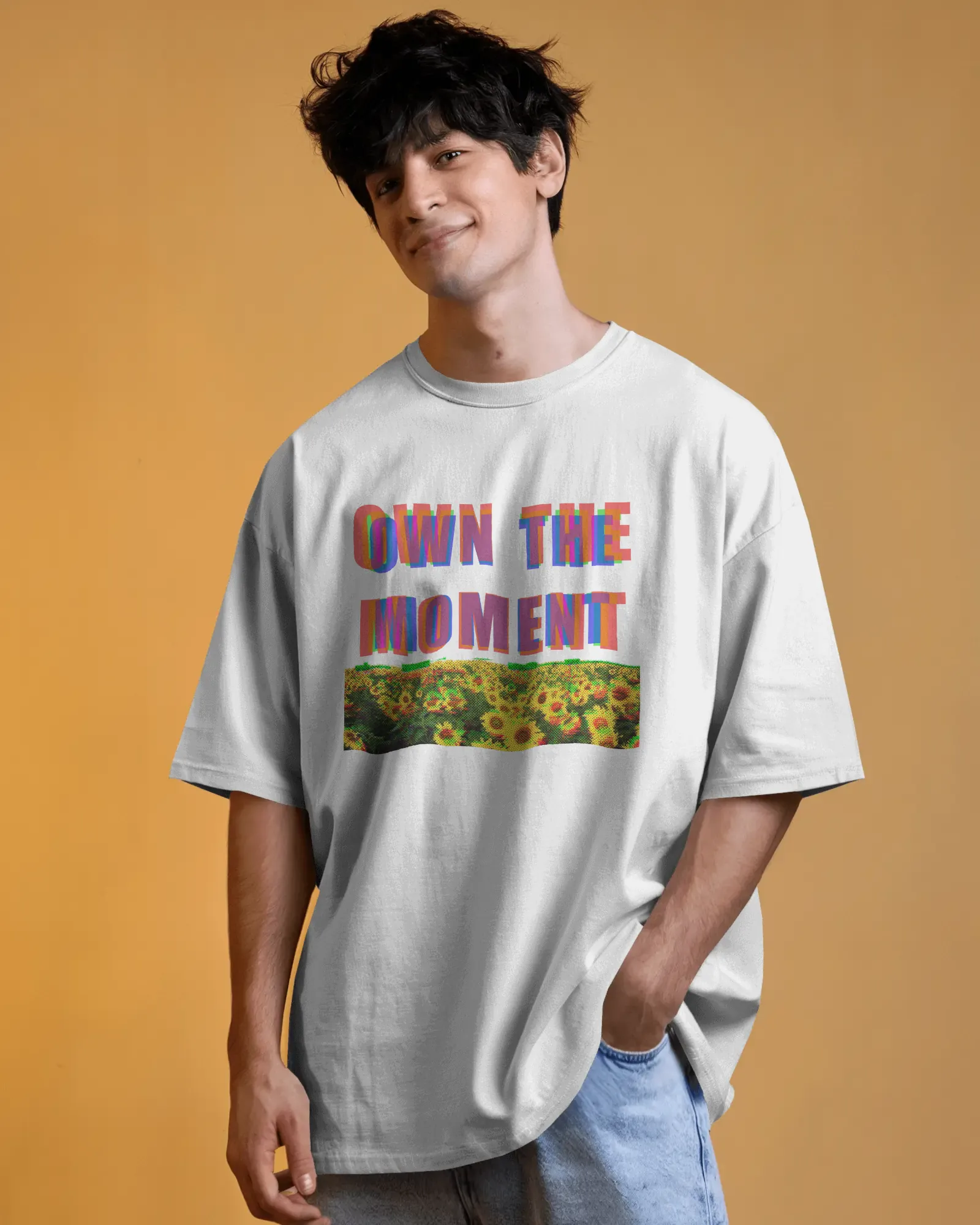 ["Premium Oversized 'Own The Moment' Sunflower T-Shirt by YORD (T-Shirts) - photo 1 of 7", "Premium Oversized 'Own The Moment' Sunflower T-Shirt by YORD (T-Shirts) - photo 2 of 7", "Premium Oversized 'Own The Moment' Sunflower T-Shirt by YORD (T-Shirts) - photo 3 of 7", "Premium Oversized 'Own The Moment' Sunflower T-Shirt by YORD (T-Shirts) - photo 4 of 7", "Premium Oversized 'Own The Moment' Sunflower T-Shirt by YORD (T-Shirts) - photo 5 of 7", "Premium Oversized 'Own The Moment' Sunflower T-Shirt by YORD
