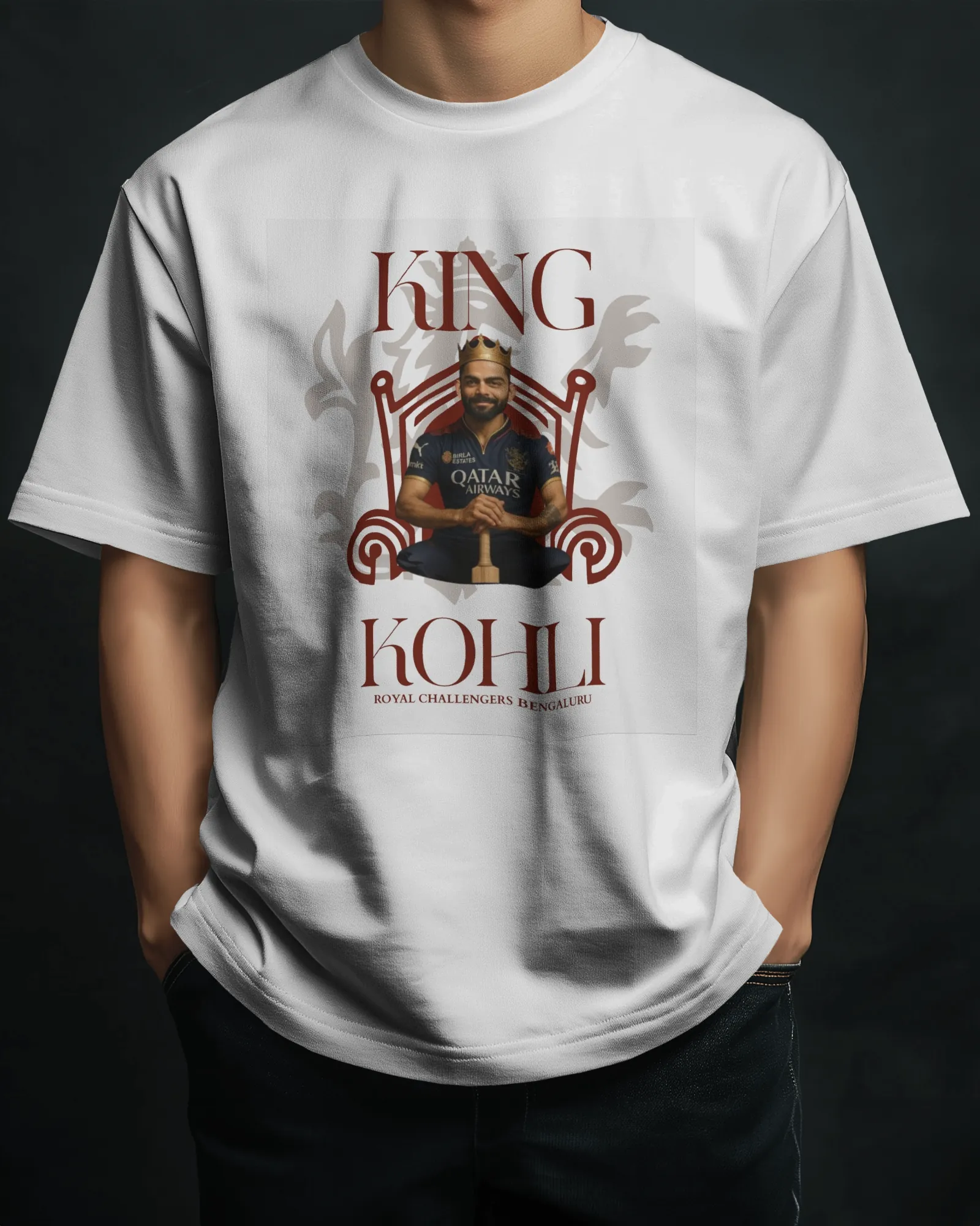 ['Premium Oversized Virat Kohli  Cricket Fan T-shirt - Limited Edition by YORD (T-Shirts) - photo 1 of 8', 'Premium Oversized Virat Kohli  Cricket Fan T-shirt - Limited Edition by YORD (T-Shirts) - photo 2 of 8', 'Premium Oversized Virat Kohli  Cricket Fan T-shirt - Limited Edition by YORD (T-Shirts) - photo 3 of 8', 'Premium Oversized Virat Kohli  Cricket Fan T-shirt - Limited Edition by YORD (T-Shirts) - photo 4 of 8', 'Premium Oversized Virat Kohli  Cricket Fan T-shirt - Limited Edition by YORD (T-Shirts