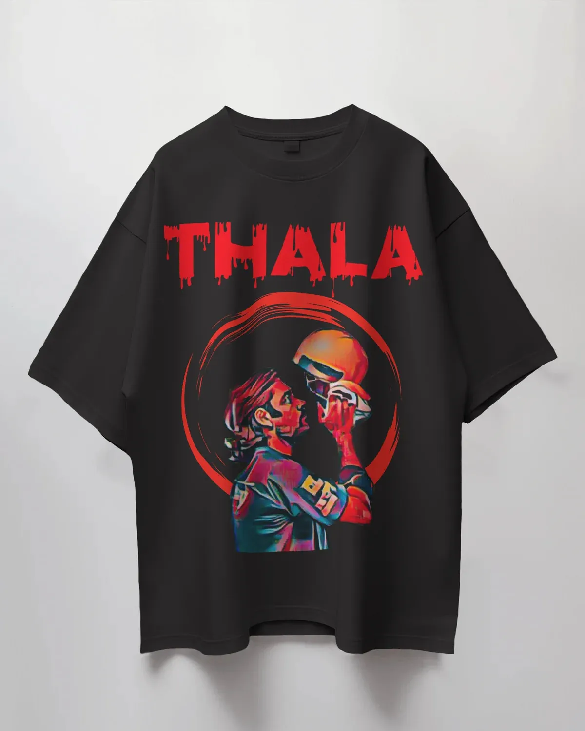 Premium Oversized THALA CSK MS Dhoni Tribute T-shirt
