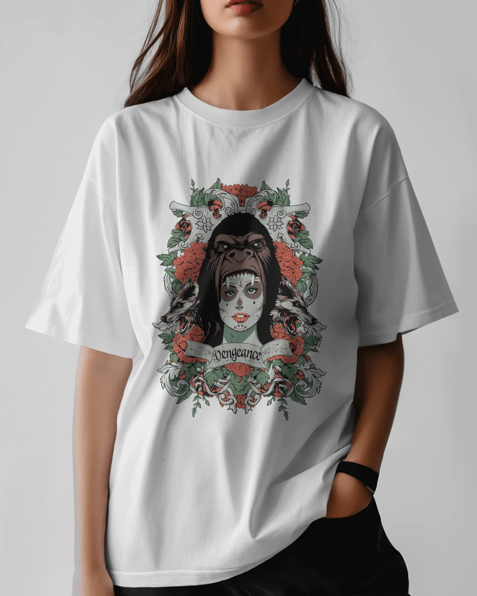 ["Premium Oversized 'Vengeance' Gothic Art T-Shirt by YORD (T-Shirts) - photo 1 of 10", "Premium Oversized 'Vengeance' Gothic Art T-Shirt by YORD (T-Shirts) - photo 2 of 10", "Premium Oversized 'Vengeance' Gothic Art T-Shirt by YORD (T-Shirts) - photo 3 of 10", "Premium Oversized 'Vengeance' Gothic Art T-Shirt by YORD (T-Shirts) - photo 4 of 10", "Premium Oversized 'Vengeance' Gothic Art T-Shirt by YORD (T-Shirts) - photo 5 of 10", "Premium Oversized 'Vengeance' Gothic Art T-Shirt by YORD (T-Shirts) - photo