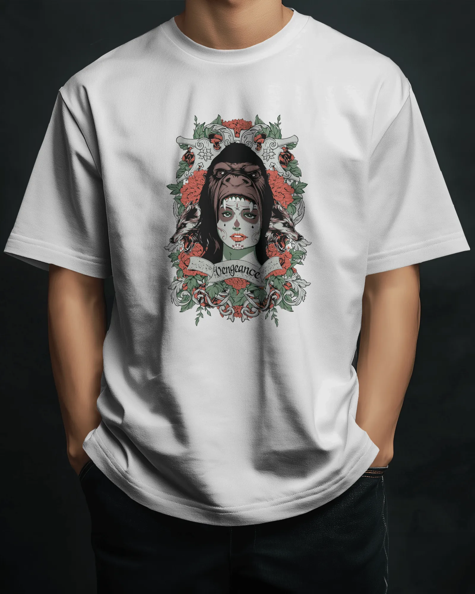 ["Premium Oversized 'Vengeance' Gothic Art T-Shirt by YORD (T-Shirts) - photo 1 of 10", "Premium Oversized 'Vengeance' Gothic Art T-Shirt by YORD (T-Shirts) - photo 2 of 10", "Premium Oversized 'Vengeance' Gothic Art T-Shirt by YORD (T-Shirts) - photo 3 of 10", "Premium Oversized 'Vengeance' Gothic Art T-Shirt by YORD (T-Shirts) - photo 4 of 10", "Premium Oversized 'Vengeance' Gothic Art T-Shirt by YORD (T-Shirts) - photo 5 of 10", "Premium Oversized 'Vengeance' Gothic Art T-Shirt by YORD (T-Shirts) - photo