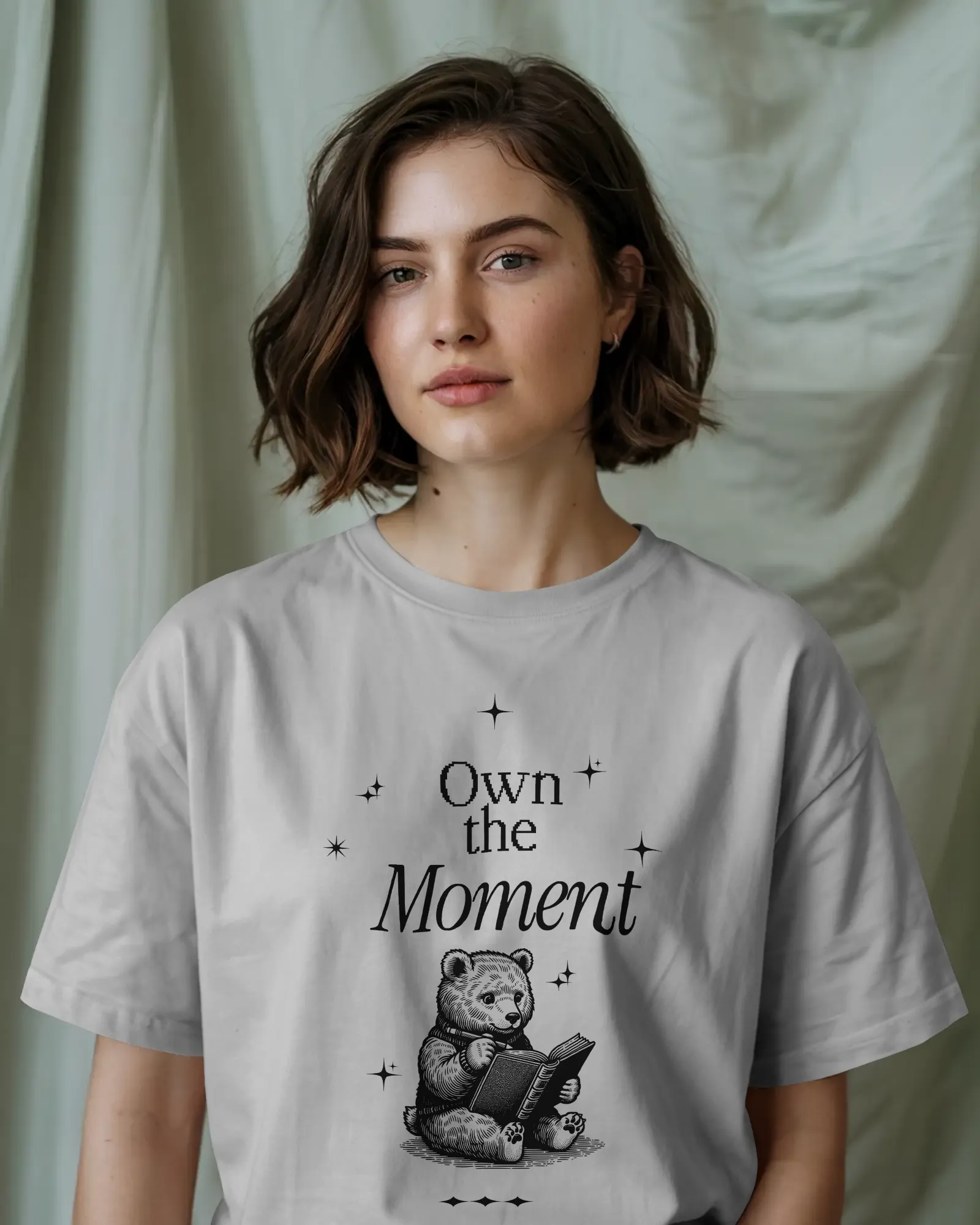 ["Premium 'Own the Moment' Bear Reading Oversized T-shirt by YORD (T-Shirts) - photo 1 of 11", "Premium 'Own the Moment' Bear Reading Oversized T-shirt by YORD (T-Shirts) - photo 2 of 11", "Premium 'Own the Moment' Bear Reading Oversized T-shirt by YORD (T-Shirts) - photo 3 of 11", "Premium 'Own the Moment' Bear Reading Oversized T-shirt by YORD (T-Shirts) - photo 4 of 11", "Premium 'Own the Moment' Bear Reading Oversized T-shirt by YORD (T-Shirts) - photo 5 of 11", "Premium 'Own the Moment' Bear Reading Ov