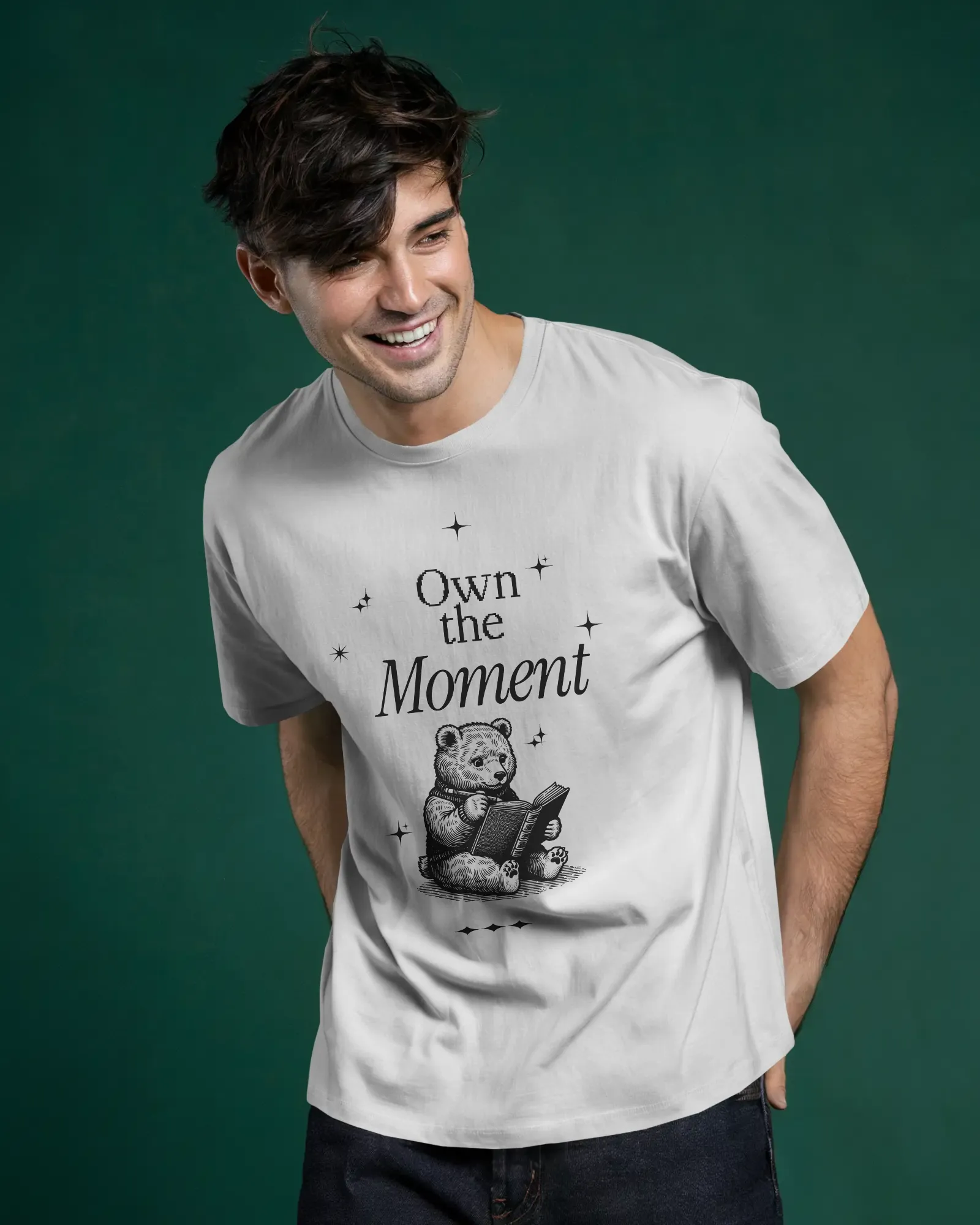 ["Premium 'Own the Moment' Bear Reading Oversized T-shirt by YORD (T-Shirts) - photo 1 of 11", "Premium 'Own the Moment' Bear Reading Oversized T-shirt by YORD (T-Shirts) - photo 2 of 11", "Premium 'Own the Moment' Bear Reading Oversized T-shirt by YORD (T-Shirts) - photo 3 of 11", "Premium 'Own the Moment' Bear Reading Oversized T-shirt by YORD (T-Shirts) - photo 4 of 11", "Premium 'Own the Moment' Bear Reading Oversized T-shirt by YORD (T-Shirts) - photo 5 of 11", "Premium 'Own the Moment' Bear Reading Ov
