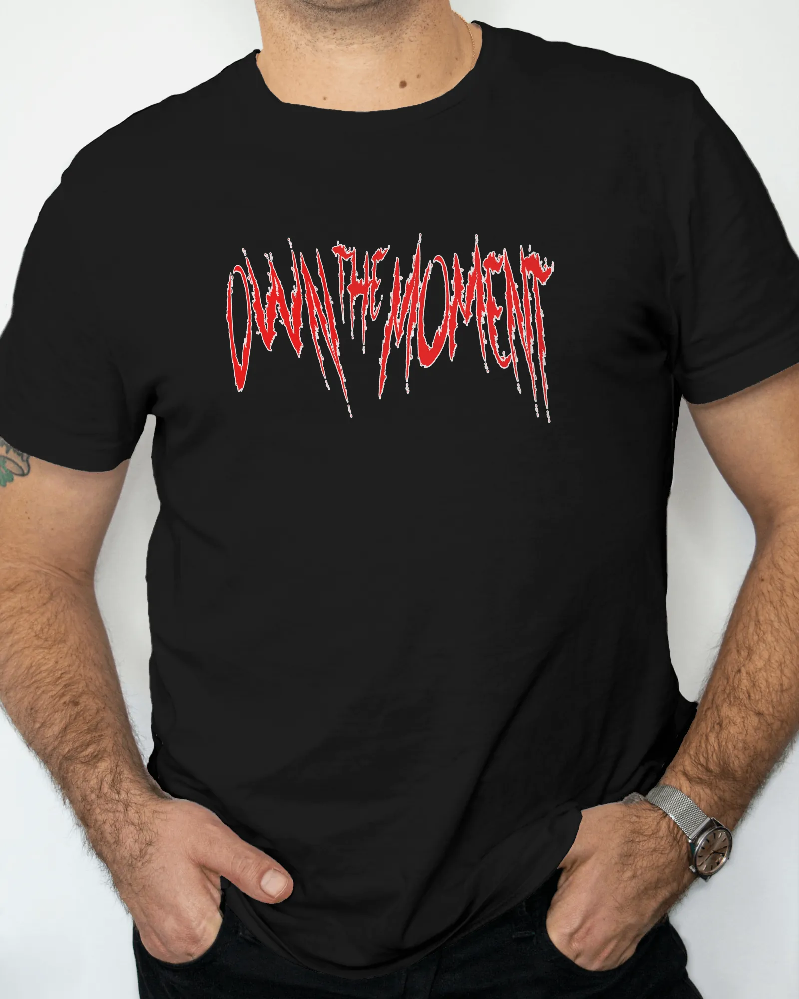 ['Premium OWN THE MOMENT Graphic Regular Fit T-shirt by YORD (T-Shirts) - photo 1 of 8', 'Premium OWN THE MOMENT Graphic Regular Fit T-shirt by YORD (T-Shirts) - photo 2 of 8', 'Premium OWN THE MOMENT Graphic Regular Fit T-shirt by YORD (T-Shirts) - photo 3 of 8', 'Premium OWN THE MOMENT Graphic Regular Fit T-shirt by YORD (T-Shirts) - photo 4 of 8', 'Premium OWN THE MOMENT Graphic Regular Fit T-shirt by YORD (T-Shirts) - photo 5 of 8', 'Premium OWN THE MOMENT Graphic Regular Fit T-shirt by YORD (T-Shirts) 