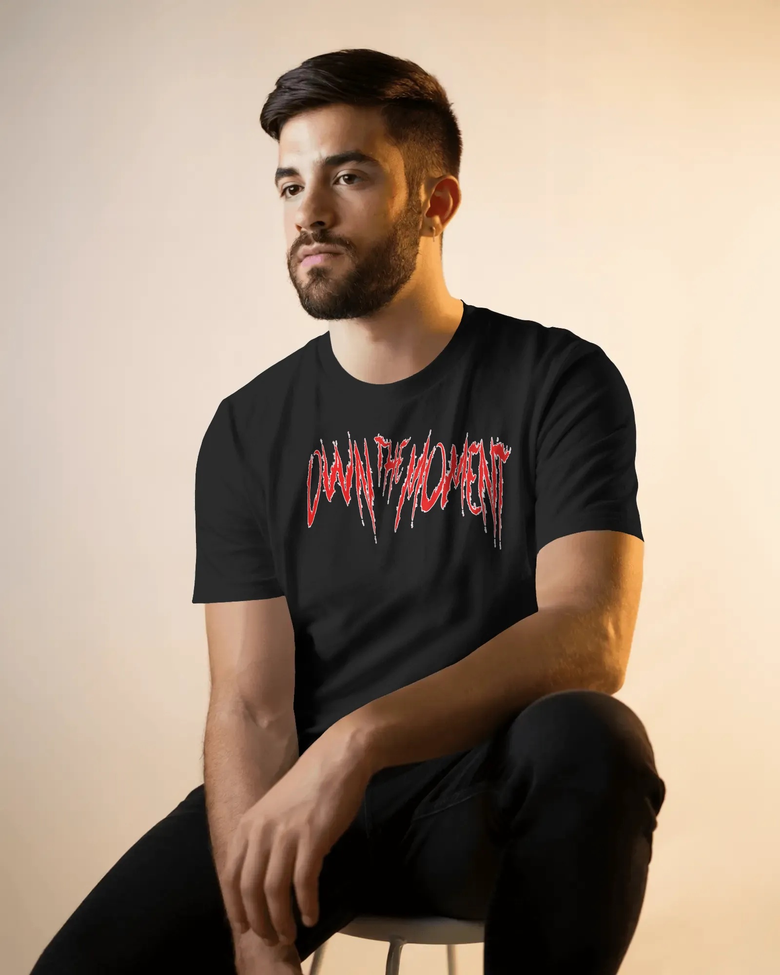 ['Premium OWN THE MOMENT Graphic Regular Fit T-shirt by YORD (T-Shirts) - photo 1 of 8', 'Premium OWN THE MOMENT Graphic Regular Fit T-shirt by YORD (T-Shirts) - photo 2 of 8', 'Premium OWN THE MOMENT Graphic Regular Fit T-shirt by YORD (T-Shirts) - photo 3 of 8', 'Premium OWN THE MOMENT Graphic Regular Fit T-shirt by YORD (T-Shirts) - photo 4 of 8', 'Premium OWN THE MOMENT Graphic Regular Fit T-shirt by YORD (T-Shirts) - photo 5 of 8', 'Premium OWN THE MOMENT Graphic Regular Fit T-shirt by YORD (T-Shirts) 