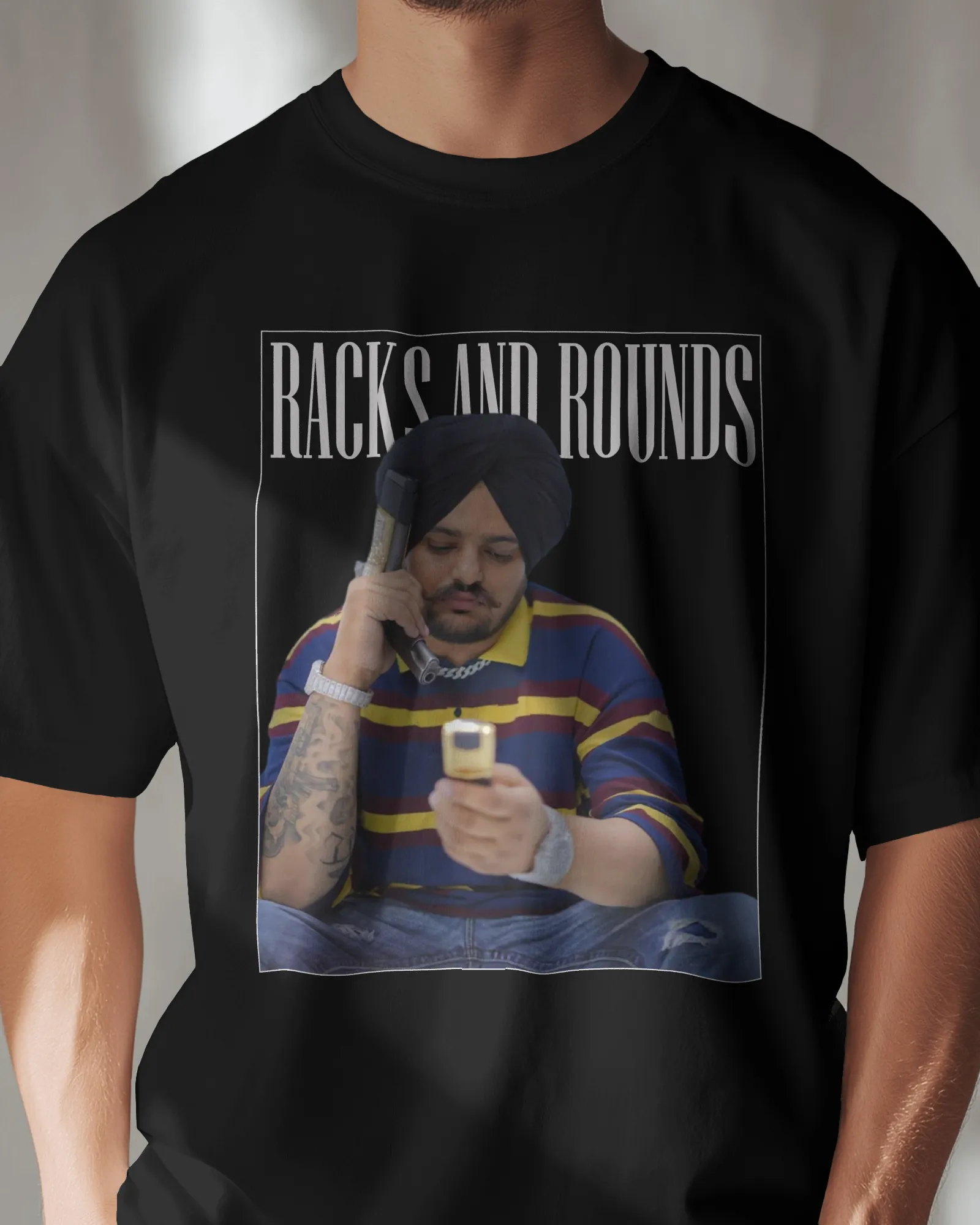 ['Premium Racks And Rounds Graphic Print Regular T-shirt by YORD (T-Shirts) - photo 1 of 8', 'Premium Racks And Rounds Graphic Print Regular T-shirt by YORD (T-Shirts) - photo 2 of 8', 'Premium Racks And Rounds Graphic Print Regular T-shirt by YORD (T-Shirts) - photo 3 of 8', 'Premium Racks And Rounds Graphic Print Regular T-shirt by YORD (T-Shirts) - photo 4 of 8', 'Premium Racks And Rounds Graphic Print Regular T-shirt by YORD (T-Shirts) - photo 5 of 8', 'Premium Racks And Rounds Graphic Print Regular T-s