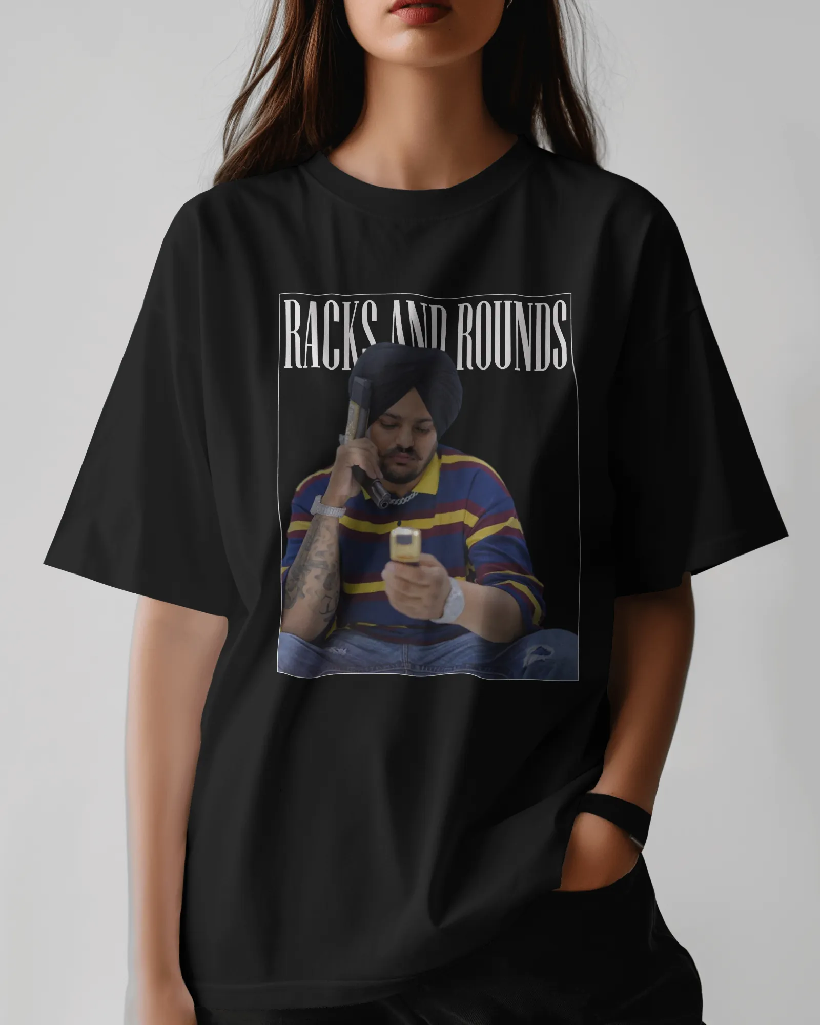 ["Premium 'Racks and Rounds' Oversized Streetwear T-shirt by YORD (T-Shirts) - photo 1 of 8", "Premium 'Racks and Rounds' Oversized Streetwear T-shirt by YORD (T-Shirts) - photo 2 of 8", "Premium 'Racks and Rounds' Oversized Streetwear T-shirt by YORD (T-Shirts) - photo 3 of 8", "Premium 'Racks and Rounds' Oversized Streetwear T-shirt by YORD (T-Shirts) - photo 4 of 8", "Premium 'Racks and Rounds' Oversized Streetwear T-shirt by YORD (T-Shirts) - photo 5 of 8", "Premium 'Racks and Rounds' Oversized Streetwe