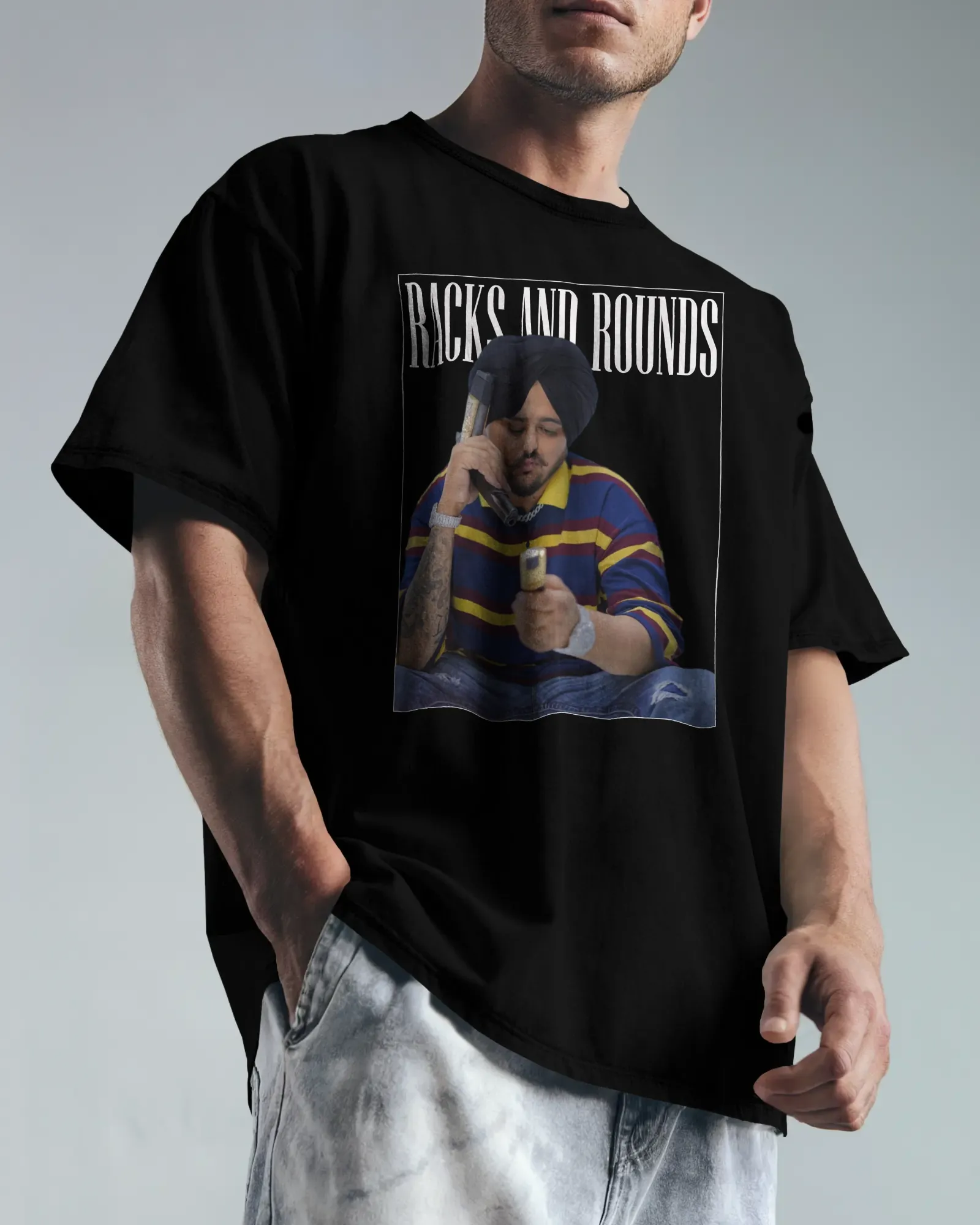 ["Premium 'Racks and Rounds' Oversized Streetwear T-shirt by YORD (T-Shirts) - photo 1 of 8", "Premium 'Racks and Rounds' Oversized Streetwear T-shirt by YORD (T-Shirts) - photo 2 of 8", "Premium 'Racks and Rounds' Oversized Streetwear T-shirt by YORD (T-Shirts) - photo 3 of 8", "Premium 'Racks and Rounds' Oversized Streetwear T-shirt by YORD (T-Shirts) - photo 4 of 8", "Premium 'Racks and Rounds' Oversized Streetwear T-shirt by YORD (T-Shirts) - photo 5 of 8", "Premium 'Racks and Rounds' Oversized Streetwe