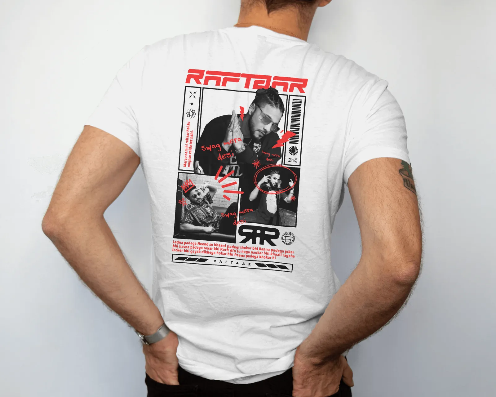 ['Premium RAFTAAR Limited Edition Cotton T-shirt by YORD (T-Shirts) - photo 1 of 6', 'Premium RAFTAAR Limited Edition Cotton T-shirt by YORD (T-Shirts) - photo 2 of 6', 'Premium RAFTAAR Limited Edition Cotton T-shirt by YORD (T-Shirts) - photo 3 of 6', 'Premium RAFTAAR Limited Edition Cotton T-shirt by YORD (T-Shirts) - photo 4 of 6', 'Premium RAFTAAR Limited Edition Cotton T-shirt by YORD (T-Shirts) - photo 5 of 6', 'Premium RAFTAAR Limited Edition Cotton T-shirt by YORD (T-Shirts) - photo 6 of 6']