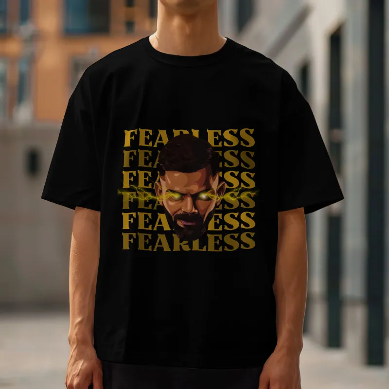 Premium RCB Fearless Glow-In-Dark Regular T-Shirt | Limited Edition - alternate view