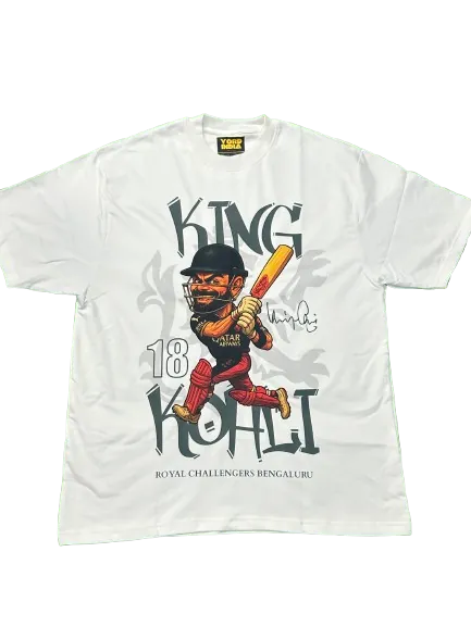 Premium RCB King Kohli Cricket Regular  T-Shirt | Limited Edition - alternate view
