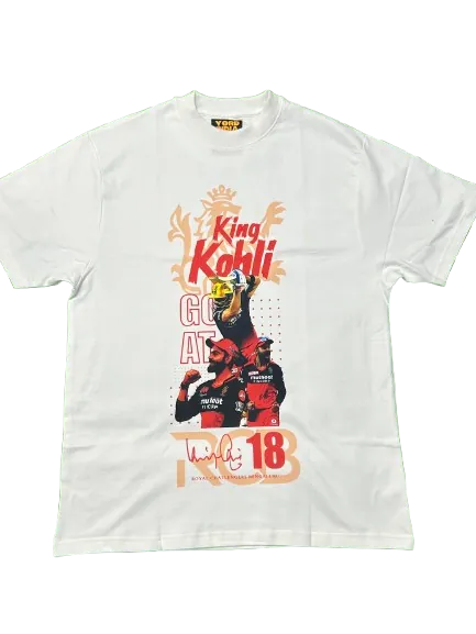 Premium RCB King Kohli Oversized T-shirt | Limited Edition - alternate view