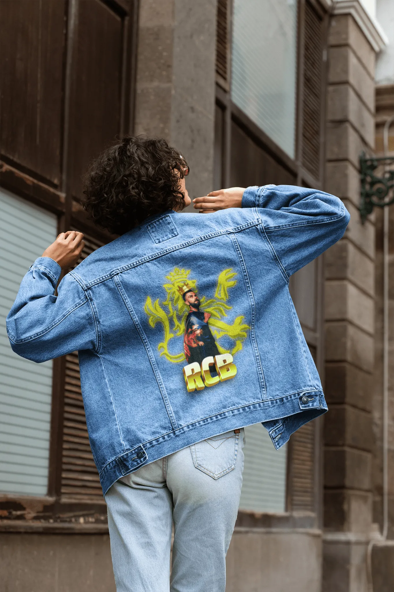 ['Premium RCB Royal Challengers Limited Edition Denim Jacket by YORD (Denim) - photo 1 of 5', 'Premium RCB Royal Challengers Limited Edition Denim Jacket by YORD (Denim) - photo 2 of 5', 'Premium RCB Royal Challengers Limited Edition Denim Jacket by YORD (Denim) - photo 3 of 5', 'Premium RCB Royal Challengers Limited Edition Denim Jacket by YORD (Denim) - photo 4 of 5', 'Premium RCB Royal Challengers Limited Edition Denim Jacket by YORD (Denim) - photo 5 of 5']