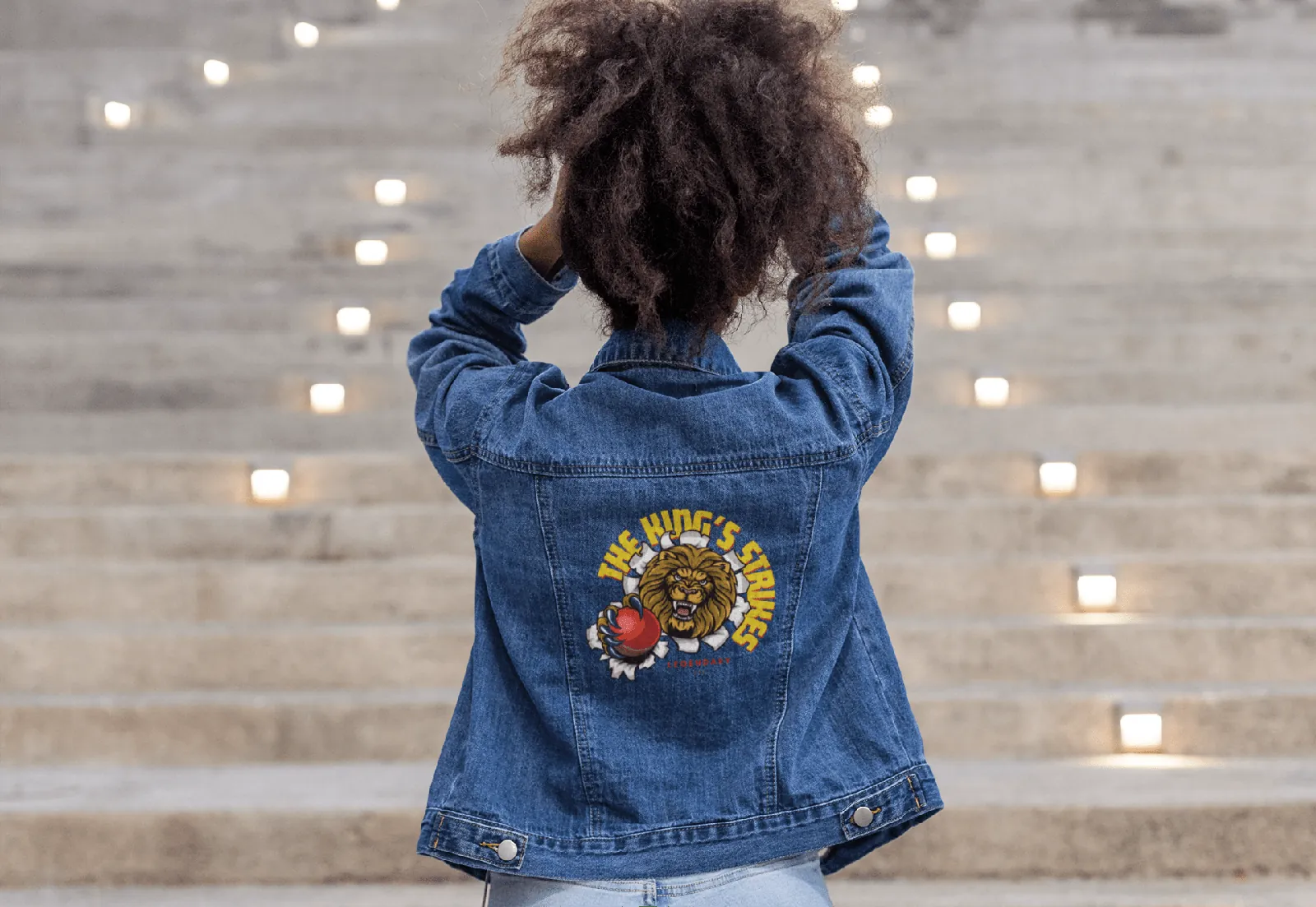 ["Premium RCB The Lion's Pride Embroidered Denim Jacket by YORD (Denim) - photo 1 of 5", "Premium RCB The Lion's Pride Embroidered Denim Jacket by YORD (Denim) - photo 2 of 5", "Premium RCB The Lion's Pride Embroidered Denim Jacket by YORD (Denim) - photo 3 of 5", "Premium RCB The Lion's Pride Embroidered Denim Jacket by YORD (Denim) - photo 4 of 5", "Premium RCB The Lion's Pride Embroidered Denim Jacket by YORD (Denim) - photo 5 of 5"]
