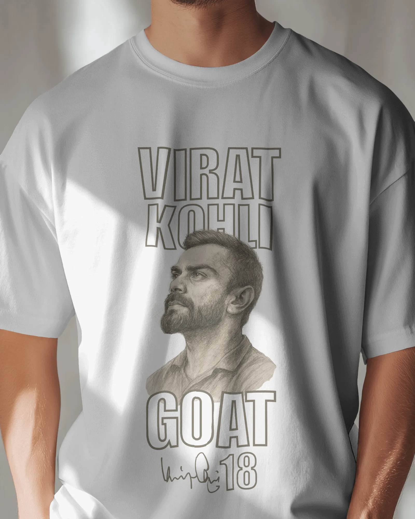 ['Premium RCB Virat Kohli GOAT Limited Edition Cricket Regular T-Shirt by YORD (T-Shirts) - photo 1 of 5', 'Premium RCB Virat Kohli GOAT Limited Edition Cricket Regular T-Shirt by YORD (T-Shirts) - photo 2 of 5', 'Premium RCB Virat Kohli GOAT Limited Edition Cricket Regular T-Shirt by YORD (T-Shirts) - photo 3 of 5', 'Premium RCB Virat Kohli GOAT Limited Edition Cricket Regular T-Shirt by YORD (T-Shirts) - photo 4 of 5', 'Premium RCB Virat Kohli GOAT Limited Edition Cricket Regular T-Shirt by YORD (T-Shirts