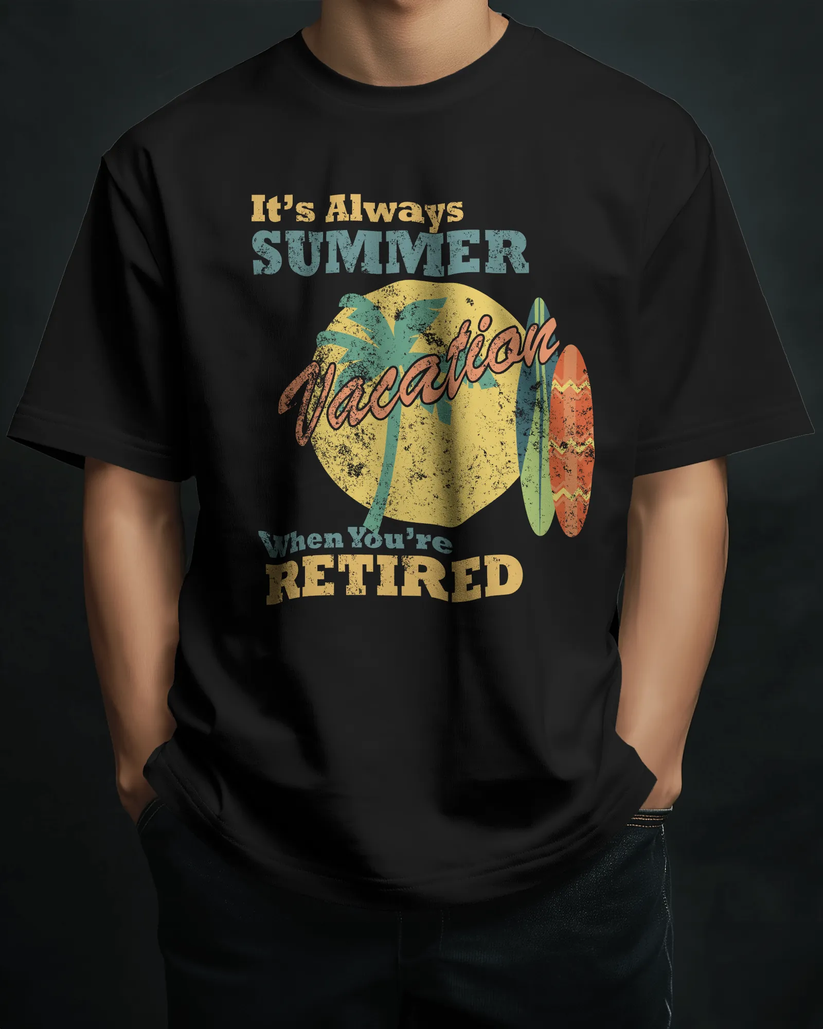 ['Premium Retirement Vacation Oversized Black T-Shirt by YORD (Apparel) - photo 1 of 7', 'Premium Retirement Vacation Oversized Black T-Shirt by YORD (Apparel) - photo 2 of 7', 'Premium Retirement Vacation Oversized Black T-Shirt by YORD (Apparel) - photo 3 of 7', 'Premium Retirement Vacation Oversized Black T-Shirt by YORD (Apparel) - photo 4 of 7', 'Premium Retirement Vacation Oversized Black T-Shirt by YORD (Apparel) - photo 5 of 7', 'Premium Retirement Vacation Oversized Black T-Shirt by YORD (Apparel) 