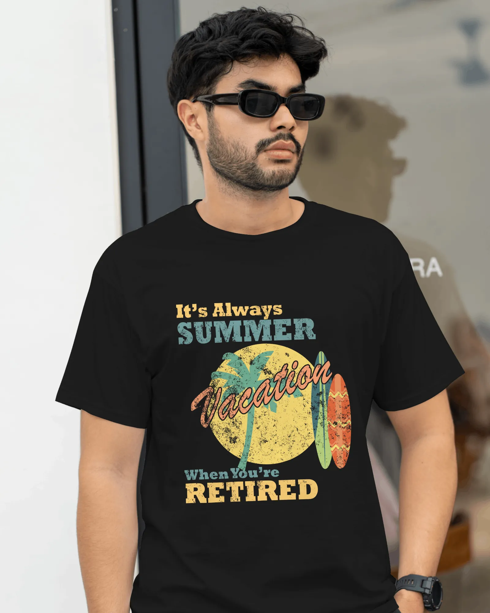 ['Premium Retirement Vacation Oversized Black T-Shirt by YORD (Apparel) - photo 1 of 7', 'Premium Retirement Vacation Oversized Black T-Shirt by YORD (Apparel) - photo 2 of 7', 'Premium Retirement Vacation Oversized Black T-Shirt by YORD (Apparel) - photo 3 of 7', 'Premium Retirement Vacation Oversized Black T-Shirt by YORD (Apparel) - photo 4 of 7', 'Premium Retirement Vacation Oversized Black T-Shirt by YORD (Apparel) - photo 5 of 7', 'Premium Retirement Vacation Oversized Black T-Shirt by YORD (Apparel) 