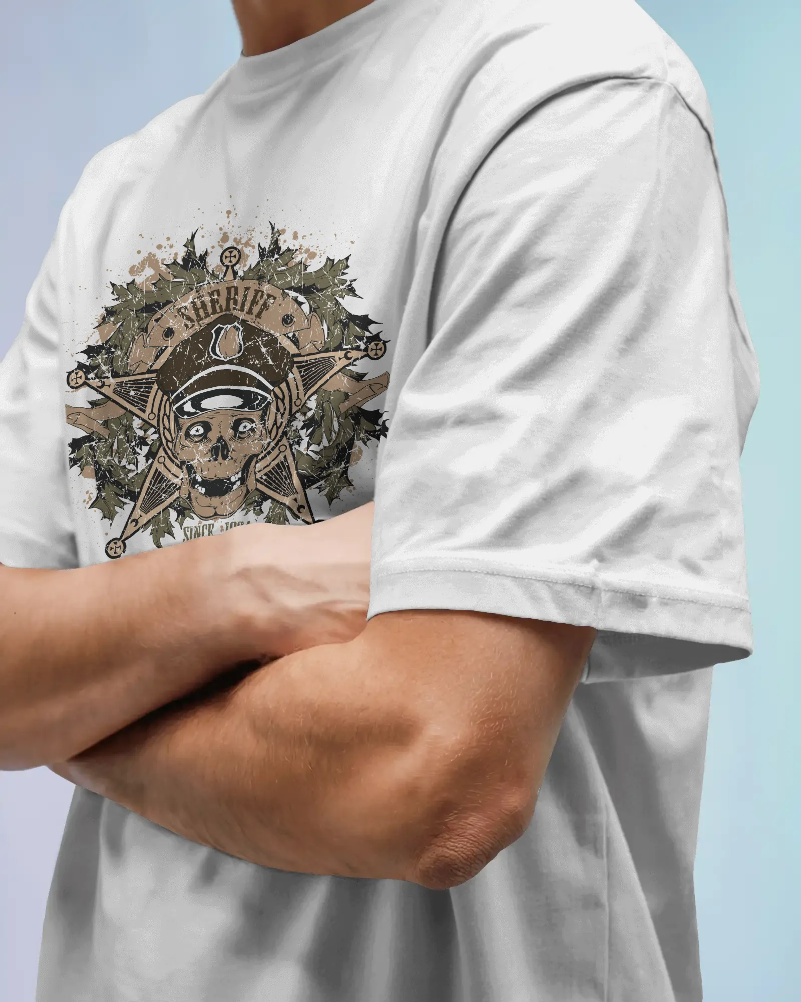 ['Premium Sheriff Skull Oversized T-shirt - Limited Edition by YORD (T-Shirts) - photo 1 of 9', 'Premium Sheriff Skull Oversized T-shirt - Limited Edition by YORD (T-Shirts) - photo 2 of 9', 'Premium Sheriff Skull Oversized T-shirt - Limited Edition by YORD (T-Shirts) - photo 3 of 9', 'Premium Sheriff Skull Oversized T-shirt - Limited Edition by YORD (T-Shirts) - photo 4 of 9', 'Premium Sheriff Skull Oversized T-shirt - Limited Edition by YORD (T-Shirts) - photo 5 of 9', 'Premium Sheriff Skull Oversized T-s