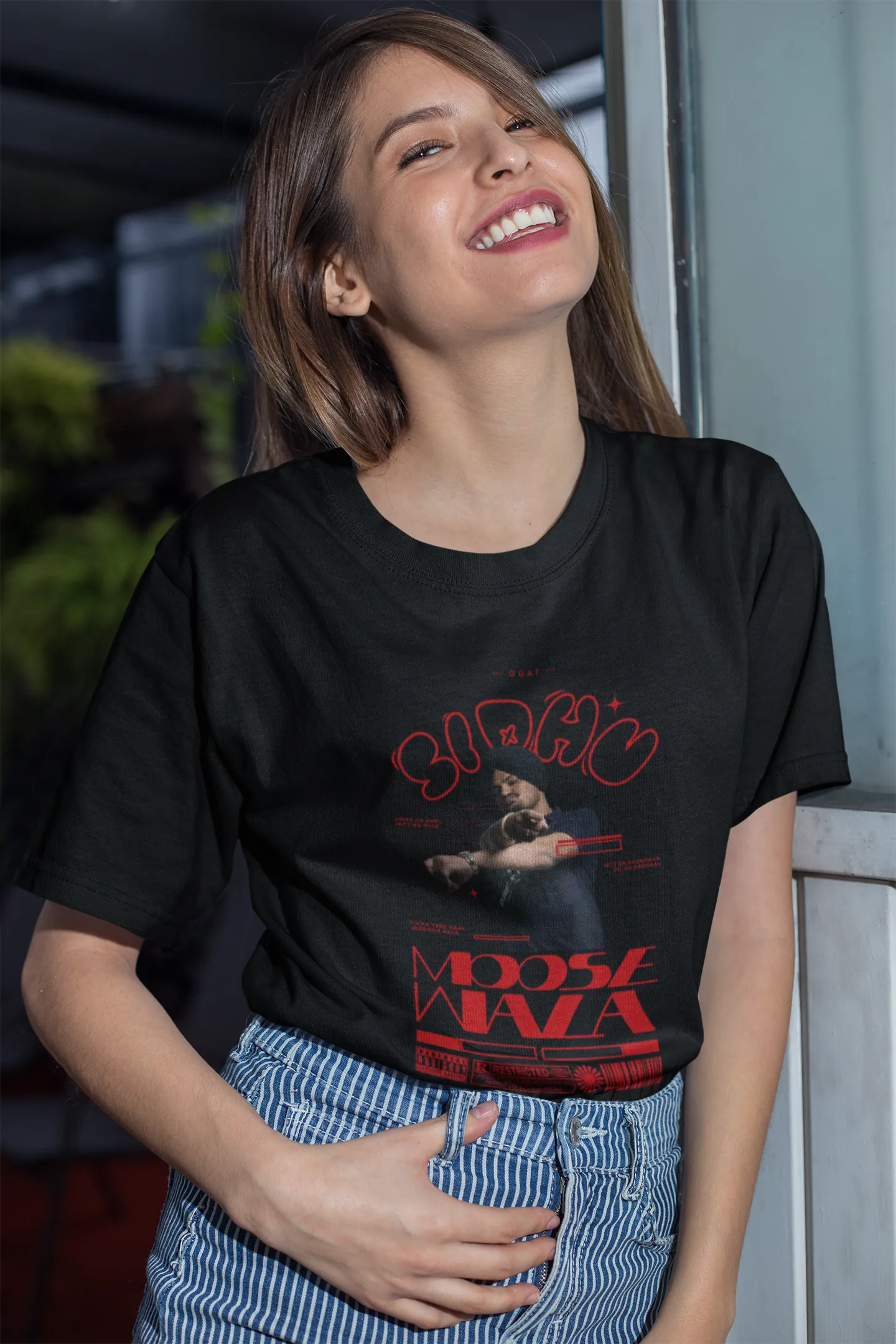 ['Premium Sidhu Moose Wala Tribute Regular Fit T-shirt by YORD (T-Shirts) - photo 1 of 3', 'Premium Sidhu Moose Wala Tribute Regular Fit T-shirt by YORD (T-Shirts) - photo 2 of 3', 'Premium Sidhu Moose Wala Tribute Regular Fit T-shirt by YORD (T-Shirts) - photo 3 of 3']
