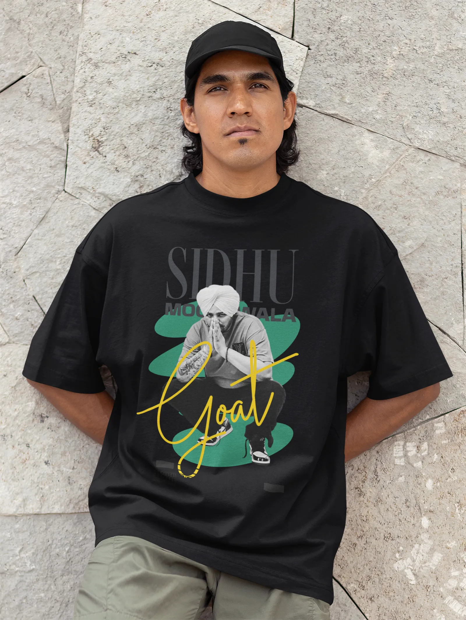 ['Premium Sidhu Moosewala GOAT Limited Edition Oversized T-shirt by YORD (T-Shirts) - photo 1 of 11', 'Premium Sidhu Moosewala GOAT Limited Edition Oversized T-shirt by YORD (T-Shirts) - photo 2 of 11', 'Premium Sidhu Moosewala GOAT Limited Edition Oversized T-shirt by YORD (T-Shirts) - photo 3 of 11', 'Premium Sidhu Moosewala GOAT Limited Edition Oversized T-shirt by YORD (T-Shirts) - photo 4 of 11', 'Premium Sidhu Moosewala GOAT Limited Edition Oversized T-shirt by YORD (T-Shirts) - photo 5 of 11', 'Premi