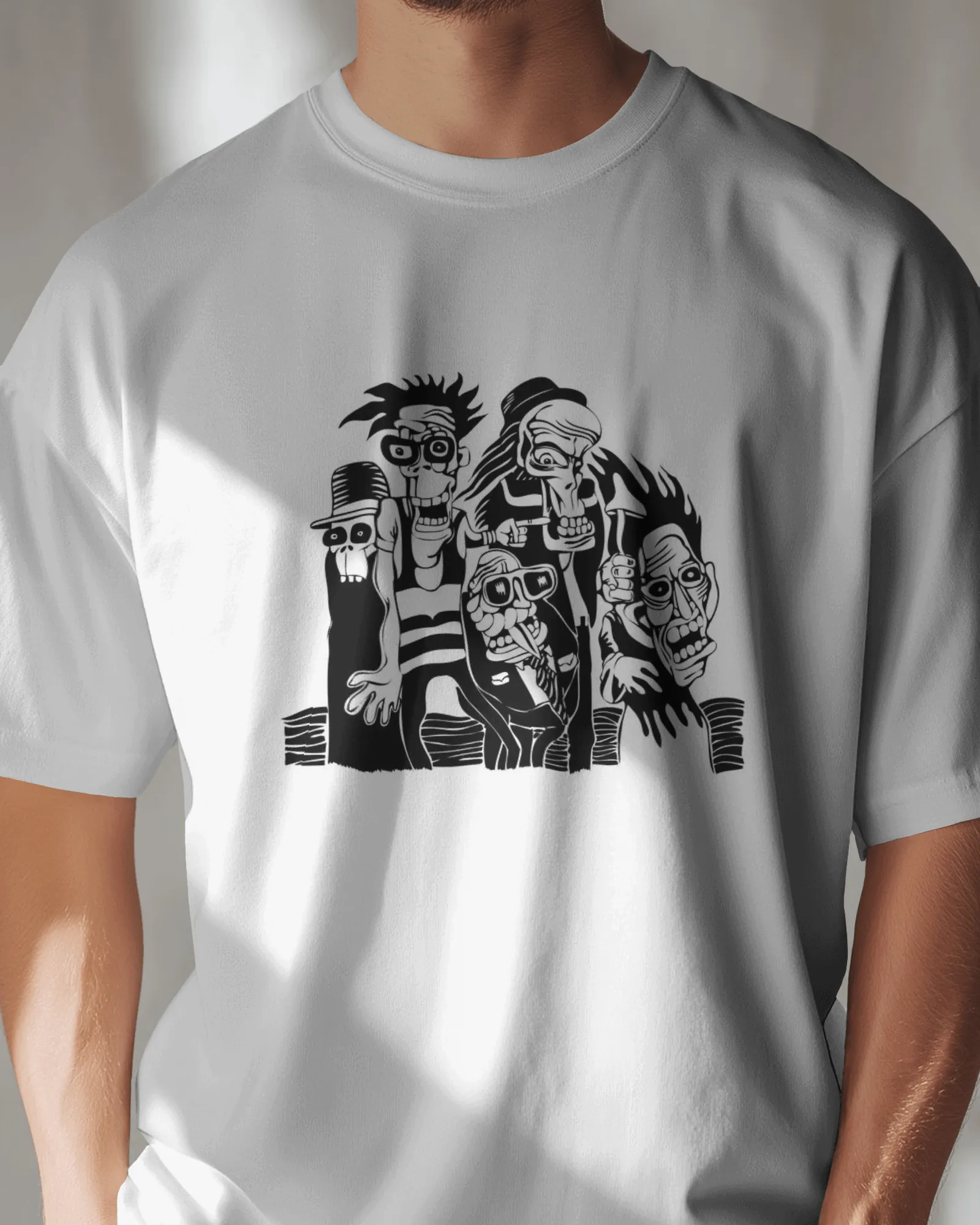 ['Premium Skull Squad Graphic White T-shirt | Limited Edition by YORD (T-Shirts) - photo 1 of 5', 'Premium Skull Squad Graphic White T-shirt | Limited Edition by YORD (T-Shirts) - photo 2 of 5', 'Premium Skull Squad Graphic White T-shirt | Limited Edition by YORD (T-Shirts) - photo 3 of 5', 'Premium Skull Squad Graphic White T-shirt | Limited Edition by YORD (T-Shirts) - photo 4 of 5', 'Premium Skull Squad Graphic White T-shirt | Limited Edition by YORD (T-Shirts) - photo 5 of 5']