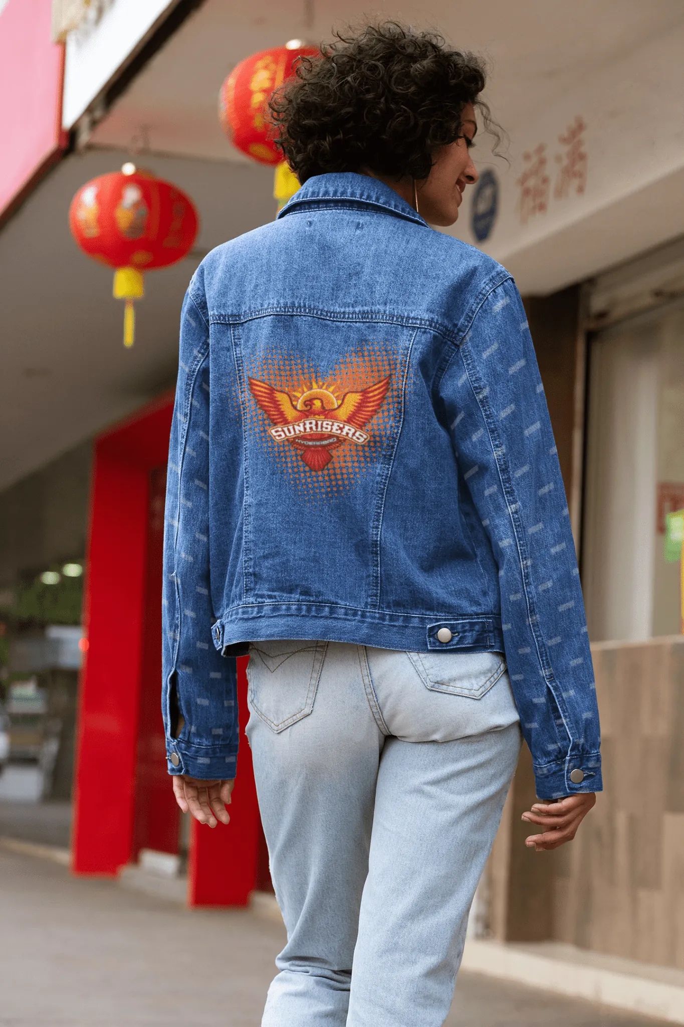 ['Premium SRH Sunrisers Hyderabad Logo Denim Jacket by YORD (Denim) - photo 1 of 6', 'Premium SRH Sunrisers Hyderabad Logo Denim Jacket by YORD (Denim) - photo 2 of 6', 'Premium SRH Sunrisers Hyderabad Logo Denim Jacket by YORD (Denim) - photo 3 of 6', 'Premium SRH Sunrisers Hyderabad Logo Denim Jacket by YORD (Denim) - photo 4 of 6', 'Premium SRH Sunrisers Hyderabad Logo Denim Jacket by YORD (Denim) - photo 5 of 6', 'Premium SRH Sunrisers Hyderabad Logo Denim Jacket by YORD (Denim) - photo 6 of 6']