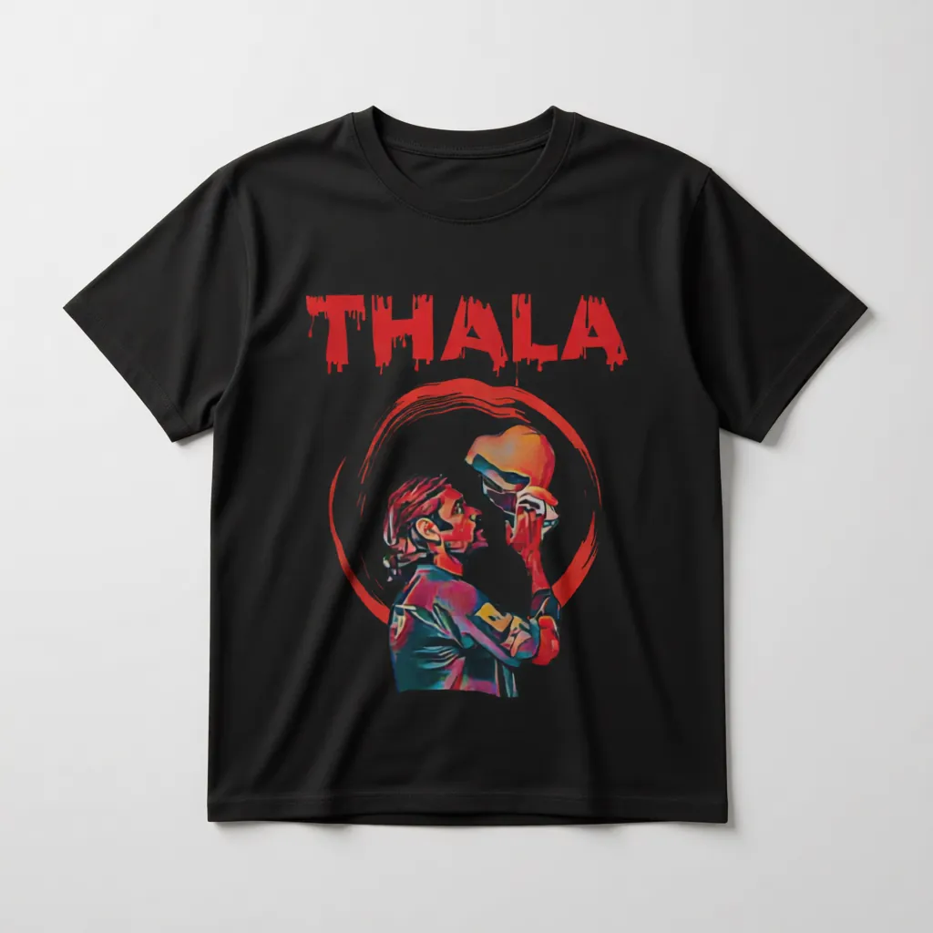 Premium 'THALA' MS Dhoni Tribute T-Shirt | Limited Edition - alternate view
