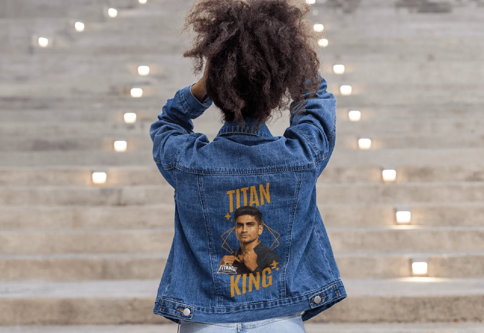 ['Premium Titan King GT Denim Jacket | IPL Fan Edition by YORD (Denim) - photo 1 of 8', 'Premium Titan King GT Denim Jacket | IPL Fan Edition by YORD (Denim) - photo 2 of 8', 'Premium Titan King GT Denim Jacket | IPL Fan Edition by YORD (Denim) - photo 3 of 8', 'Premium Titan King GT Denim Jacket | IPL Fan Edition by YORD (Denim) - photo 4 of 8', 'Premium Titan King GT Denim Jacket | IPL Fan Edition by YORD (Denim) - photo 5 of 8', 'Premium Titan King GT Denim Jacket | IPL Fan Edition by YORD (Denim) - phot