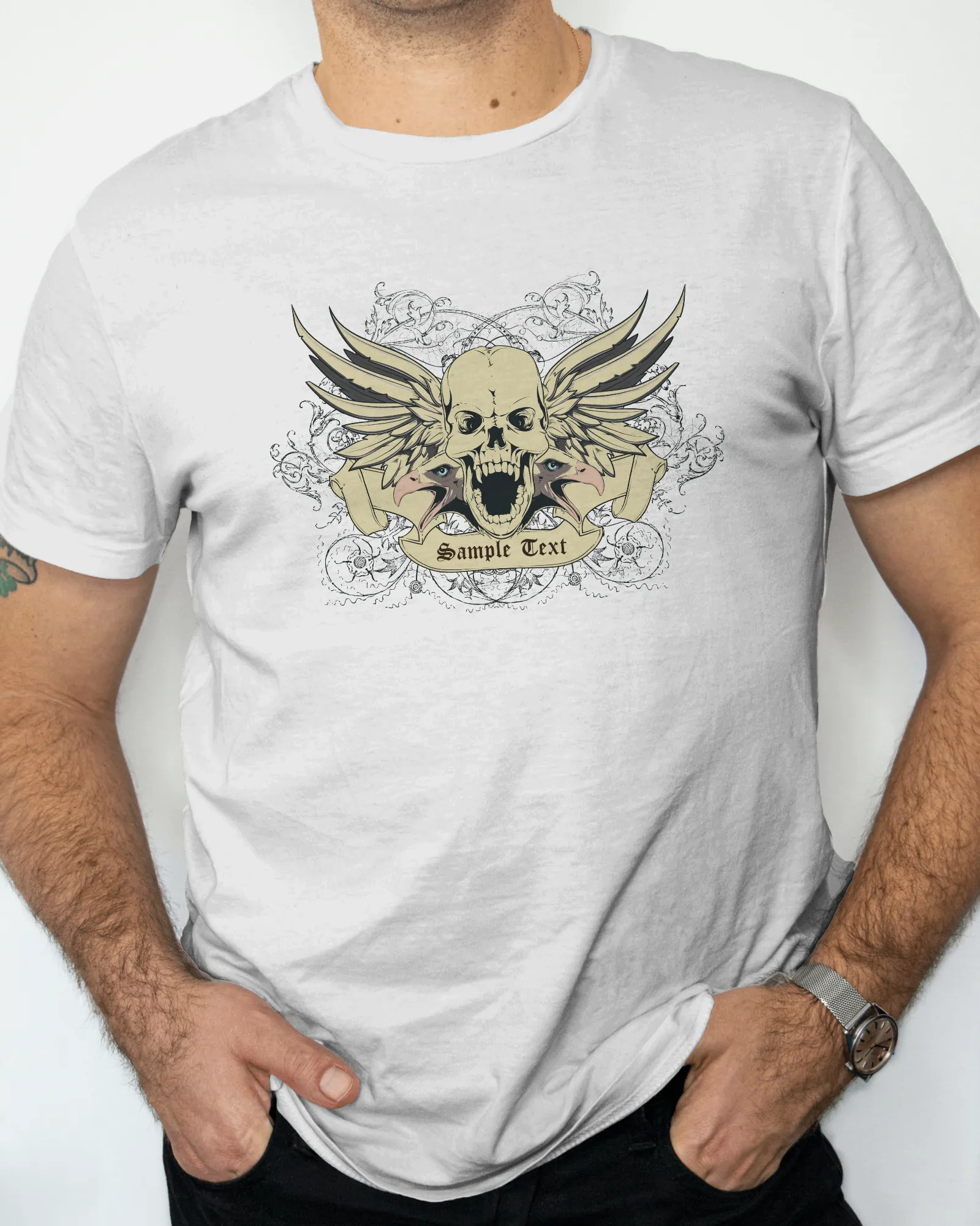['Premium Winged Skull Graphic Regular T-shirt by YORD (T-Shirts) - photo 1 of 6', 'Premium Winged Skull Graphic Regular T-shirt by YORD (T-Shirts) - photo 2 of 6', 'Premium Winged Skull Graphic Regular T-shirt by YORD (T-Shirts) - photo 3 of 6', 'Premium Winged Skull Graphic Regular T-shirt by YORD (T-Shirts) - photo 4 of 6', 'Premium Winged Skull Graphic Regular T-shirt by YORD (T-Shirts) - photo 5 of 6', 'Premium Winged Skull Graphic Regular T-shirt by YORD (T-Shirts) - photo 6 of 6']