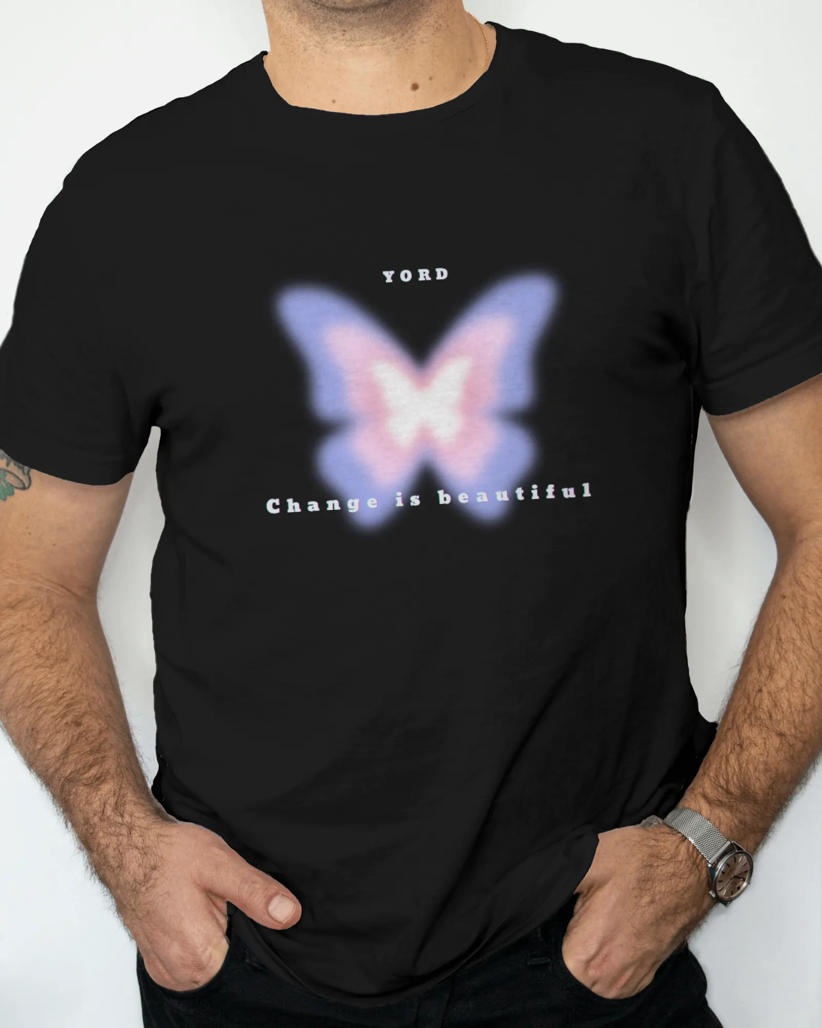 ["Premium YORD Butterfly 'Change is Beautiful' Regular T-Shirt by YORD (T-Shirts) - photo 1 of 6", "Premium YORD Butterfly 'Change is Beautiful' Regular T-Shirt by YORD (T-Shirts) - photo 2 of 6", "Premium YORD Butterfly 'Change is Beautiful' Regular T-Shirt by YORD (T-Shirts) - photo 3 of 6", "Premium YORD Butterfly 'Change is Beautiful' Regular T-Shirt by YORD (T-Shirts) - photo 4 of 6", "Premium YORD Butterfly 'Change is Beautiful' Regular T-Shirt by YORD (T-Shirts) - photo 5 of 6", "Premium YORD Butterf