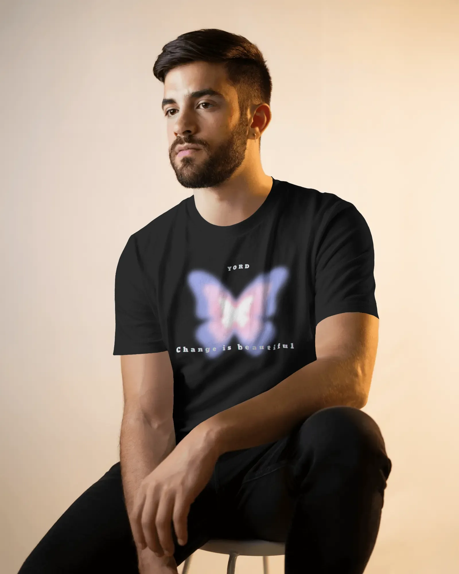 ["Premium YORD Butterfly 'Change is Beautiful' Regular T-Shirt by YORD (T-Shirts) - photo 1 of 6", "Premium YORD Butterfly 'Change is Beautiful' Regular T-Shirt by YORD (T-Shirts) - photo 2 of 6", "Premium YORD Butterfly 'Change is Beautiful' Regular T-Shirt by YORD (T-Shirts) - photo 3 of 6", "Premium YORD Butterfly 'Change is Beautiful' Regular T-Shirt by YORD (T-Shirts) - photo 4 of 6", "Premium YORD Butterfly 'Change is Beautiful' Regular T-Shirt by YORD (T-Shirts) - photo 5 of 6", "Premium YORD Butterf