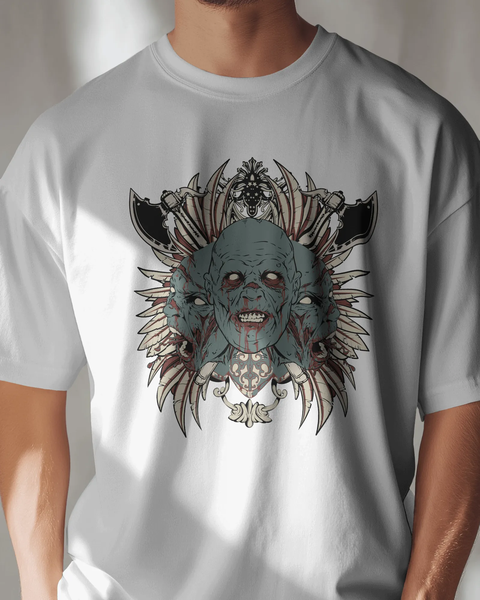 ['Premium Zombie Tribal Fusion Regular T-shirt by YORD (T-Shirts) - photo 1 of 7', 'Premium Zombie Tribal Fusion Regular T-shirt by YORD (T-Shirts) - photo 2 of 7', 'Premium Zombie Tribal Fusion Regular T-shirt by YORD (T-Shirts) - photo 3 of 7', 'Premium Zombie Tribal Fusion Regular T-shirt by YORD (T-Shirts) - photo 4 of 7', 'Premium Zombie Tribal Fusion Regular T-shirt by YORD (T-Shirts) - photo 5 of 7', 'Premium Zombie Tribal Fusion Regular T-shirt by YORD (T-Shirts) - photo 6 of 7', 'Premium Zombie Tri