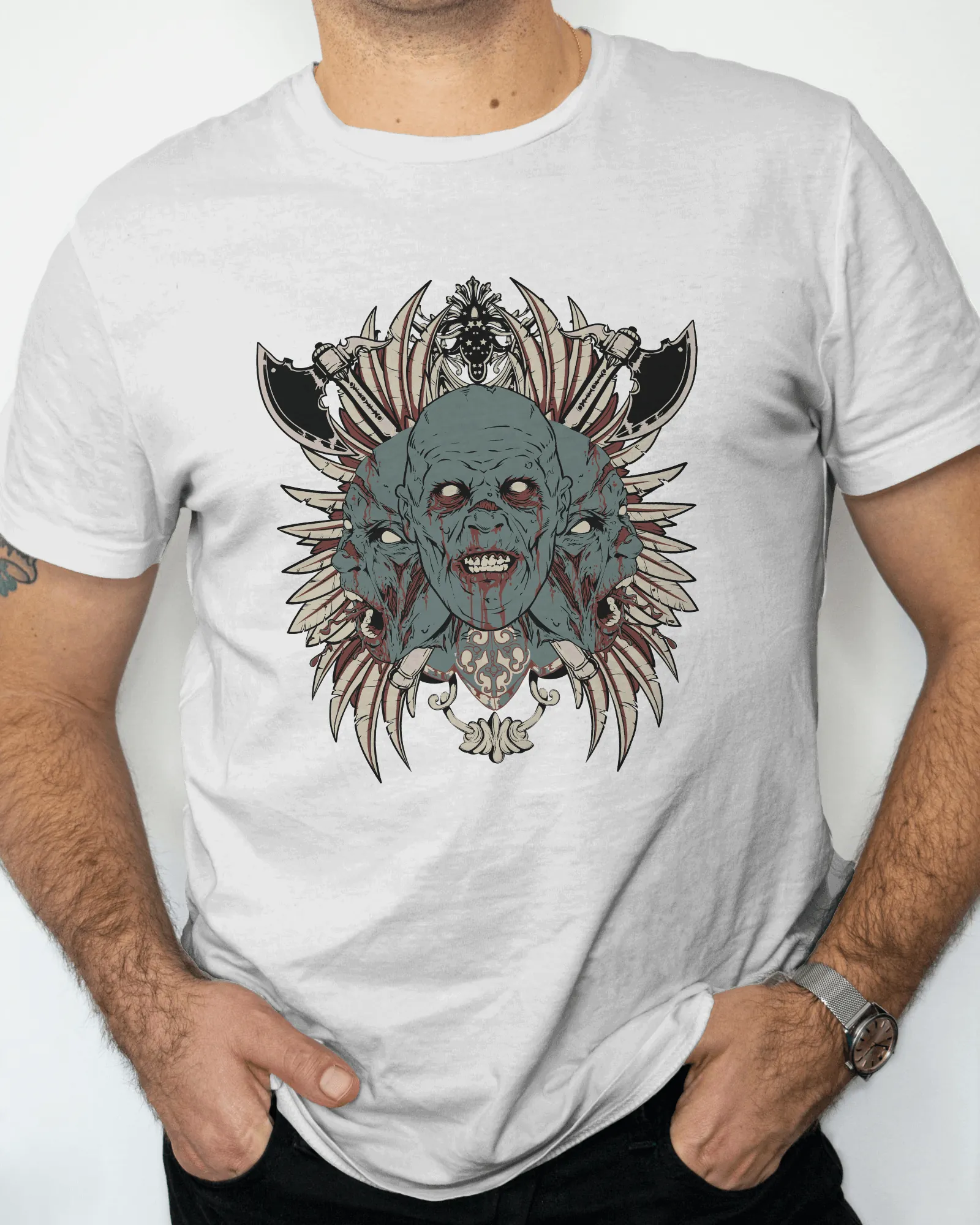 ['Premium Zombie Tribal Fusion Regular T-shirt by YORD (T-Shirts) - photo 1 of 7', 'Premium Zombie Tribal Fusion Regular T-shirt by YORD (T-Shirts) - photo 2 of 7', 'Premium Zombie Tribal Fusion Regular T-shirt by YORD (T-Shirts) - photo 3 of 7', 'Premium Zombie Tribal Fusion Regular T-shirt by YORD (T-Shirts) - photo 4 of 7', 'Premium Zombie Tribal Fusion Regular T-shirt by YORD (T-Shirts) - photo 5 of 7', 'Premium Zombie Tribal Fusion Regular T-shirt by YORD (T-Shirts) - photo 6 of 7', 'Premium Zombie Tri