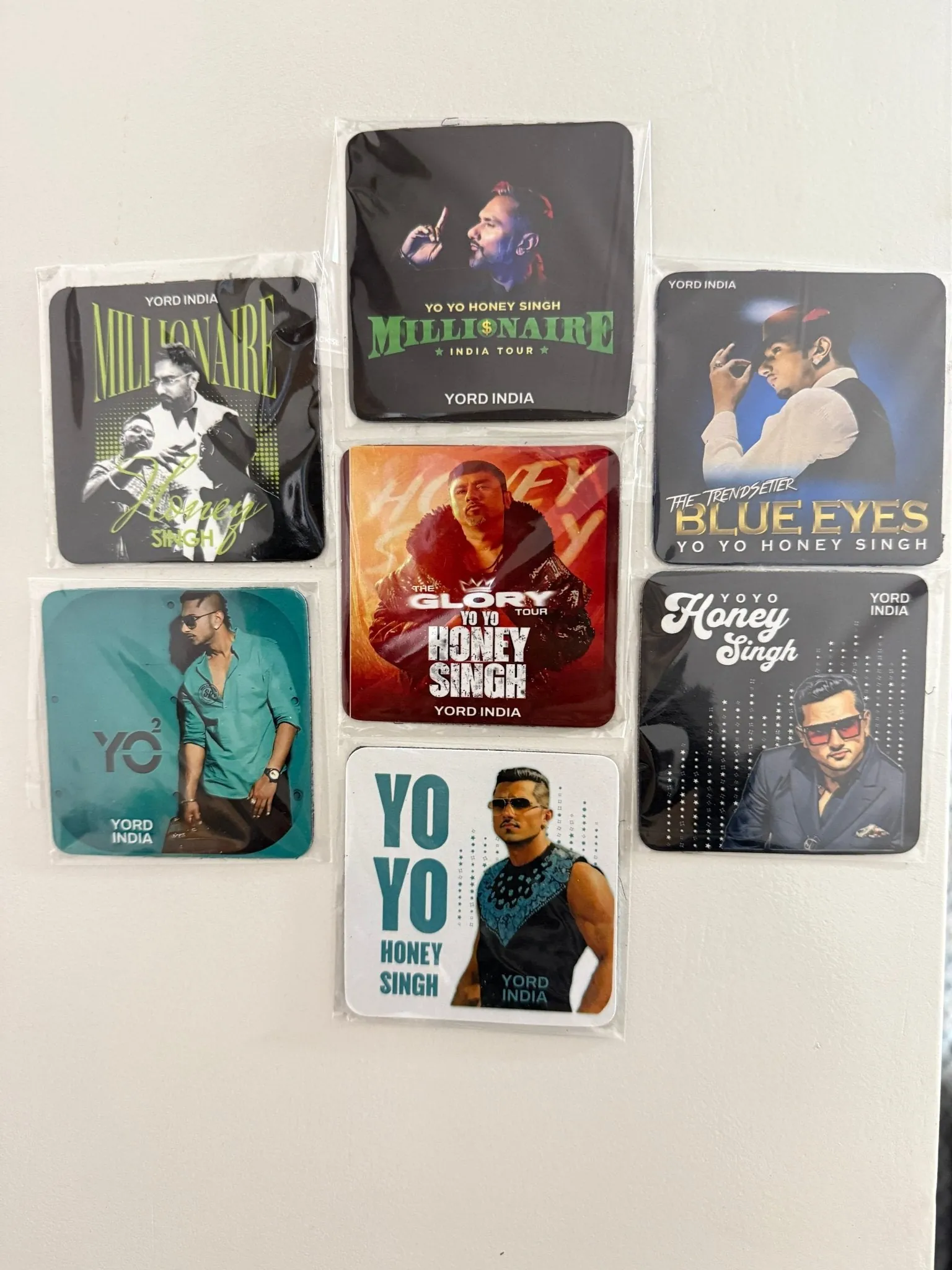 Yo Yo Honey Singh Fridge Magnets - Premium Collection Pack of 7 - alternate view