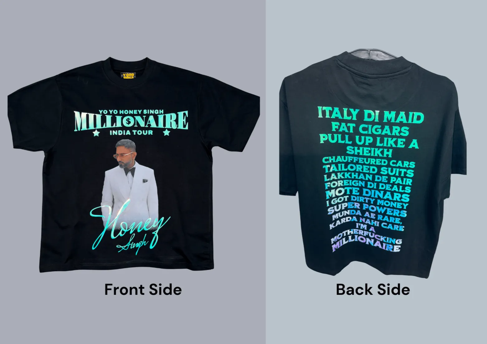 Yo Yo Honey Singh Millionaire Glow-in-Dark Concert T-Shirt